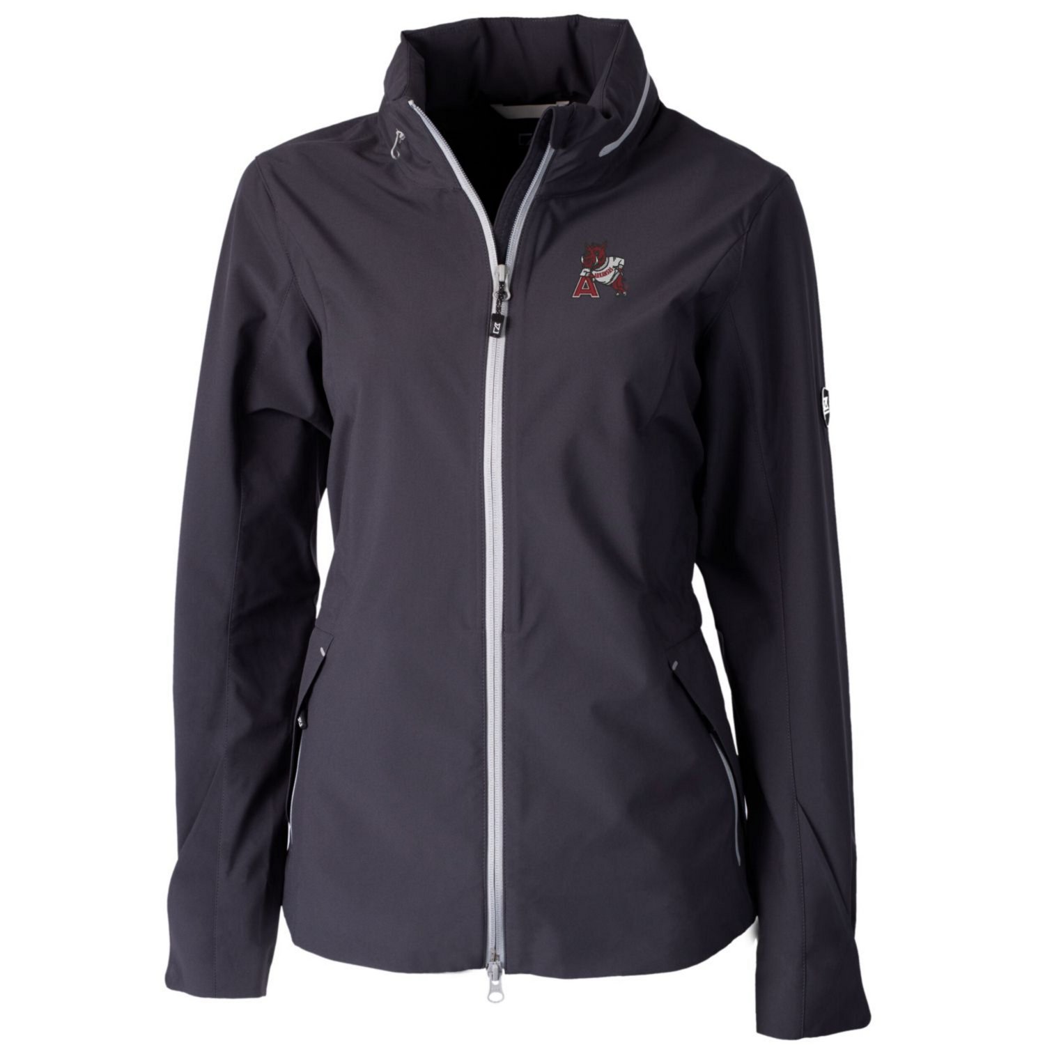 Cutter  Buck Arkansas Razorbacks Vault Vapor Water Repellent Stretch Full-Zip Rain Jacket - view number 2