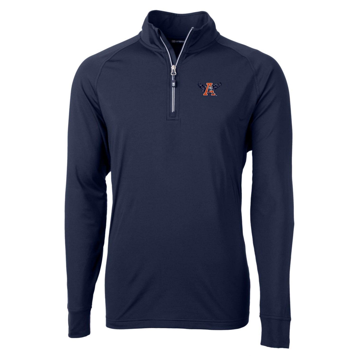 Cutter  Buck Auburn Tigers Adapt Eco Knit Stretch Recycled Quarter-Zip Pullover Top - view number 2