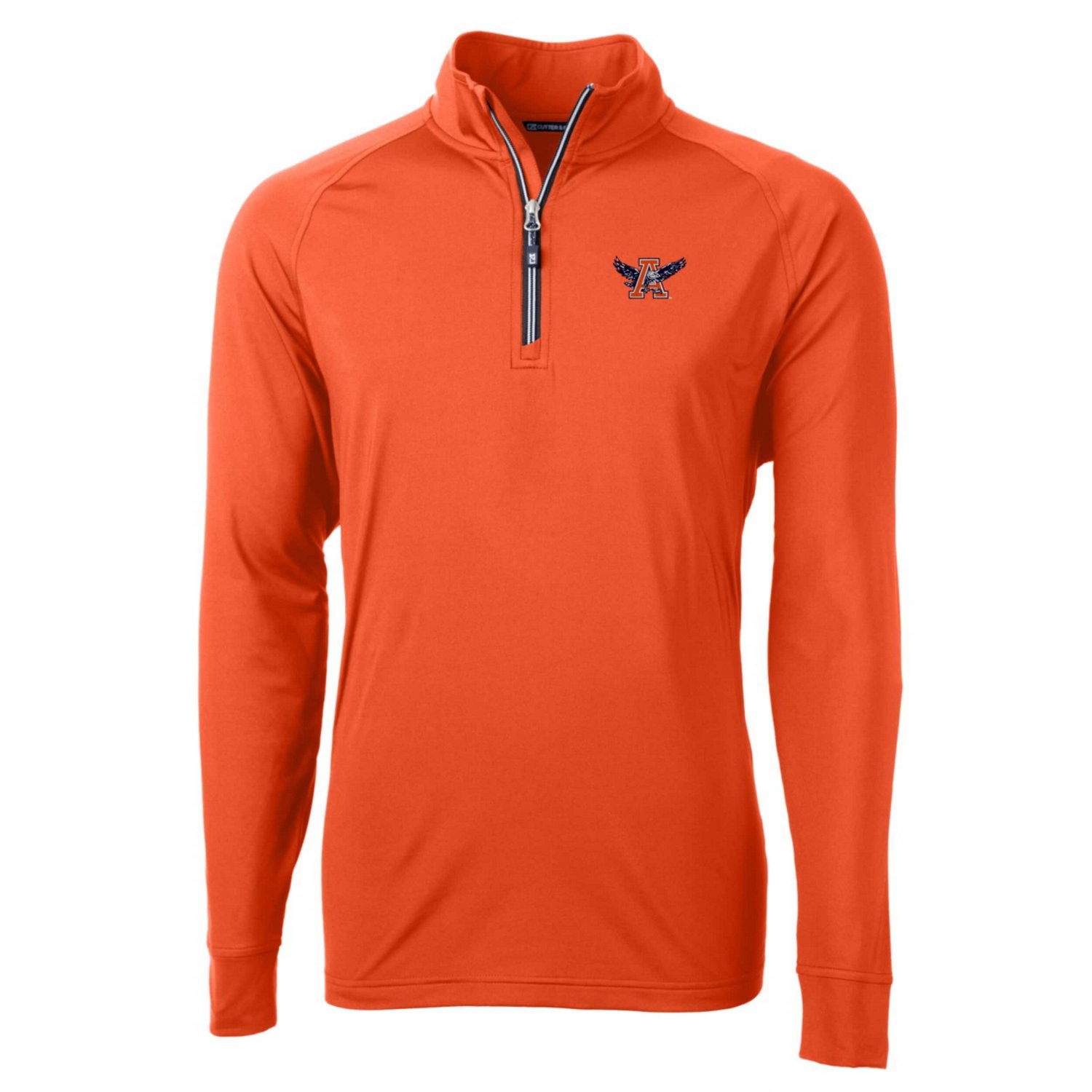 Cutter  Buck Auburn Tigers Adapt Eco Knit Stretch Recycled Quarter-Zip Pullover Top - view number 2
