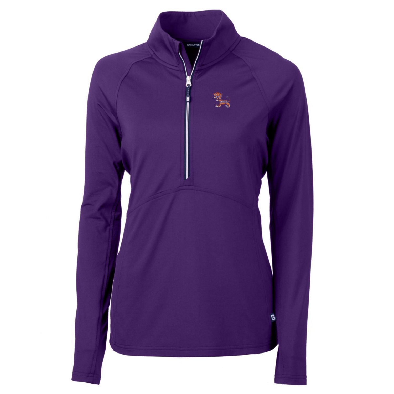Cutter  Buck Clemson Tigers Adapt Eco Knit Stretch Recycled Half-Zip Pullover Top - view number 2