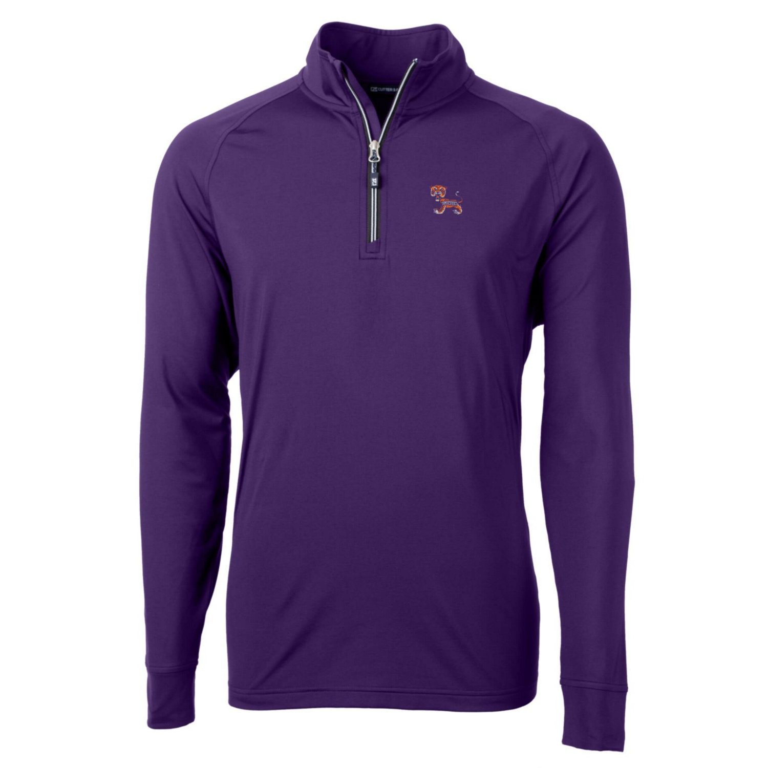 Cutter  Buck Clemson Tigers Adapt Eco Knit Stretch Recycled Quarter-Zip Pullover Top - view number 2