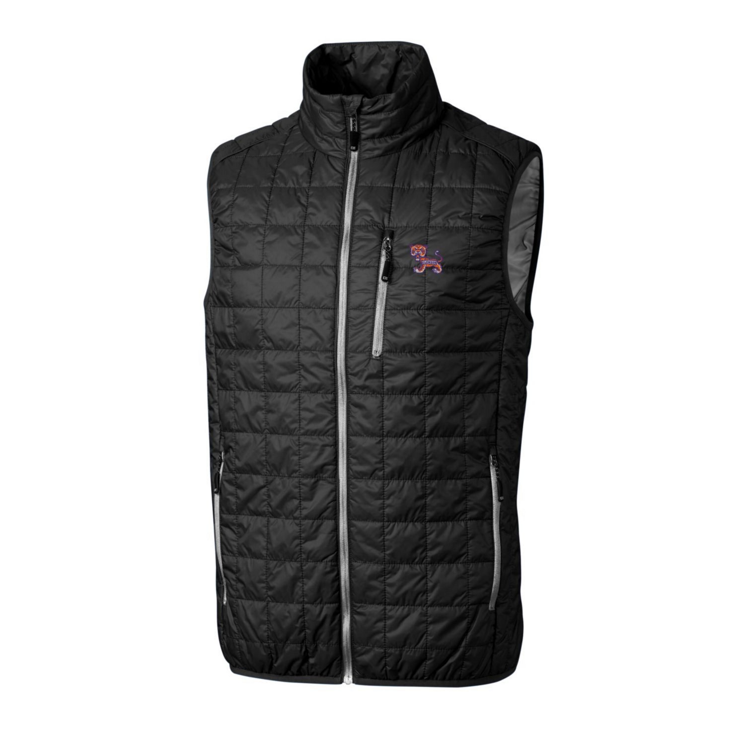 Cutter  Buck Clemson Tigers Primary Team Logo Rainier PrimaLoft Eco Insulated Full-Zip Puffer Vest - view number 2