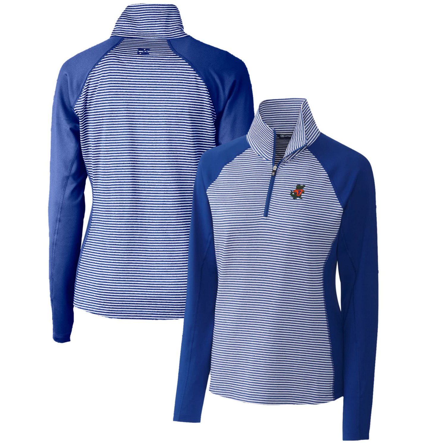 Cutter  Buck Florida Gators Forge Tonal Stripe Stretch Half-Zip Pullover Top - view number 1