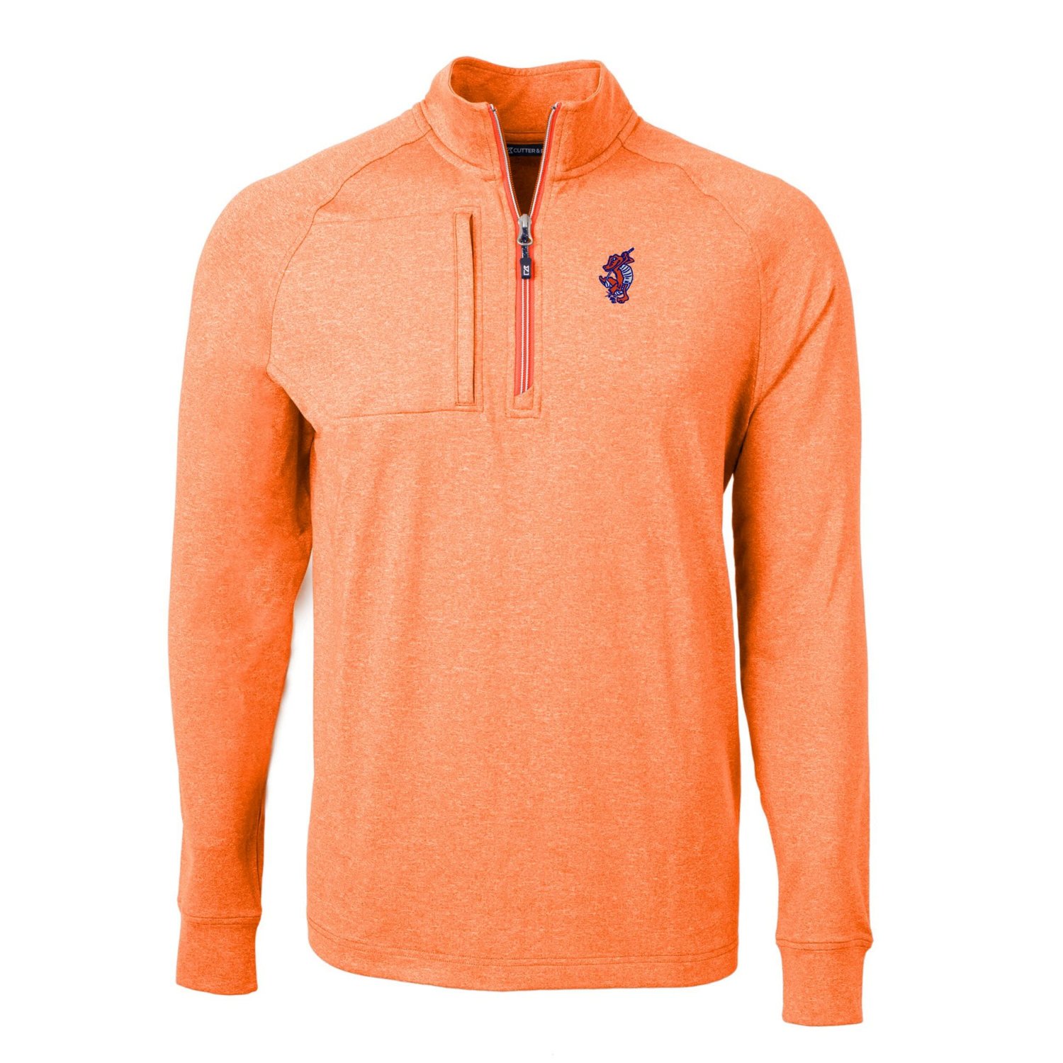 Cutter  Buck Florida Gators Swinging Gator Adapt Eco Knit Hybrid Recycled Quarter-Zip Pullover Top - view number 2