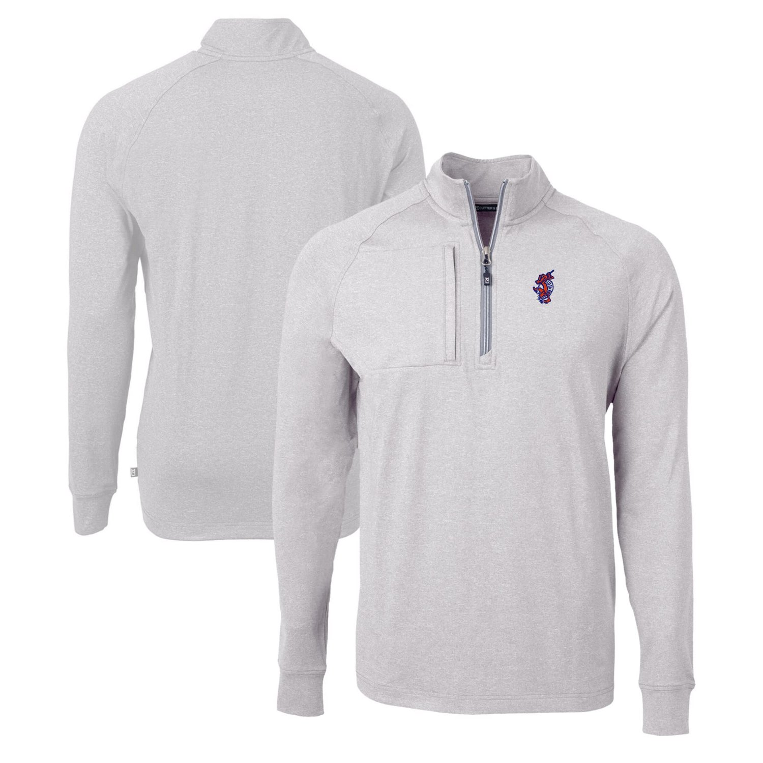 Cutter  Buck Florida Gators Swinging Gator Adapt Eco Knit Hybrid Recycled Quarter-Zip Pullover Top - view number 1
