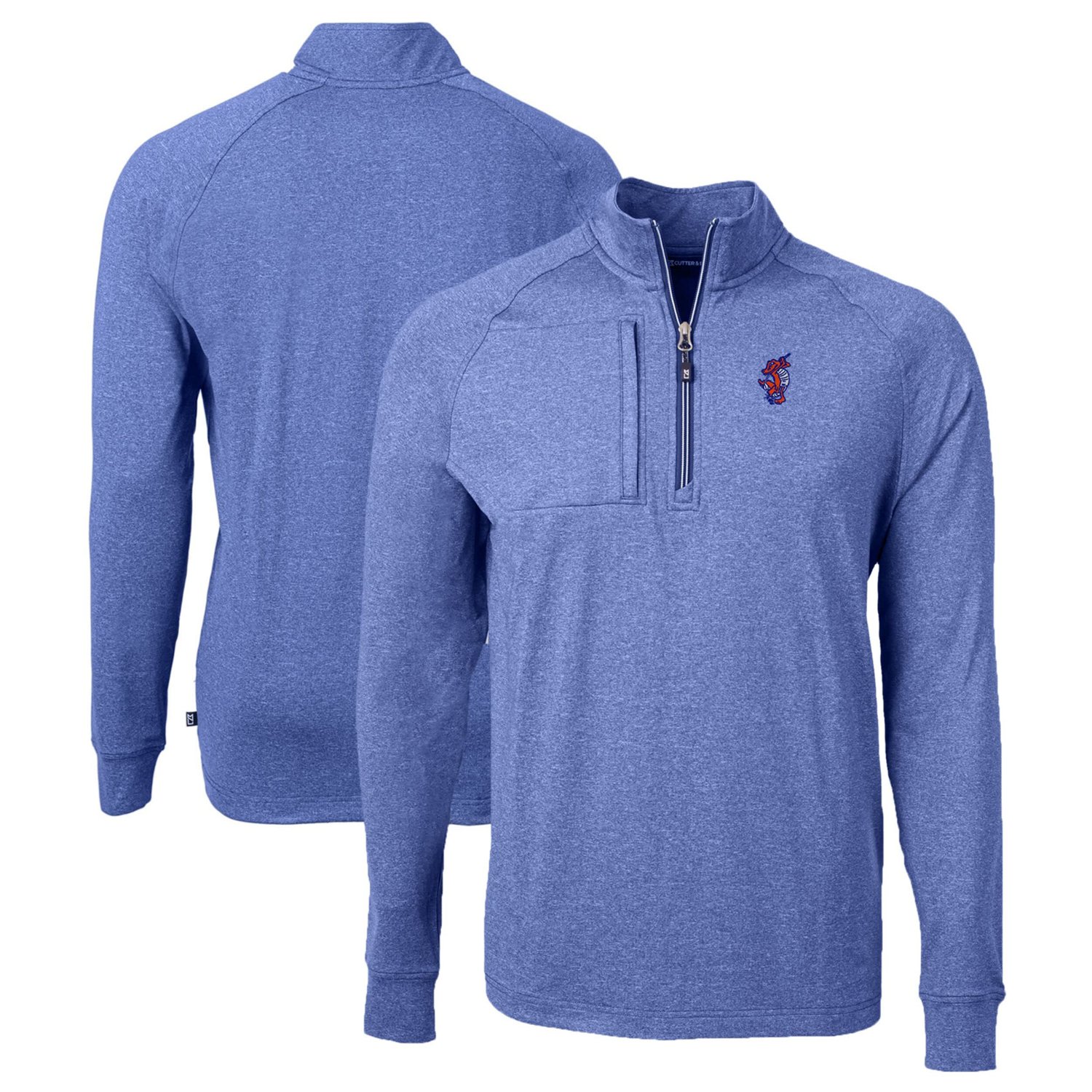 Cutter  Buck Florida Gators Swinging Gator Adapt Eco Knit Hybrid Recycled Quarter-Zip Pullover Top - view number 1