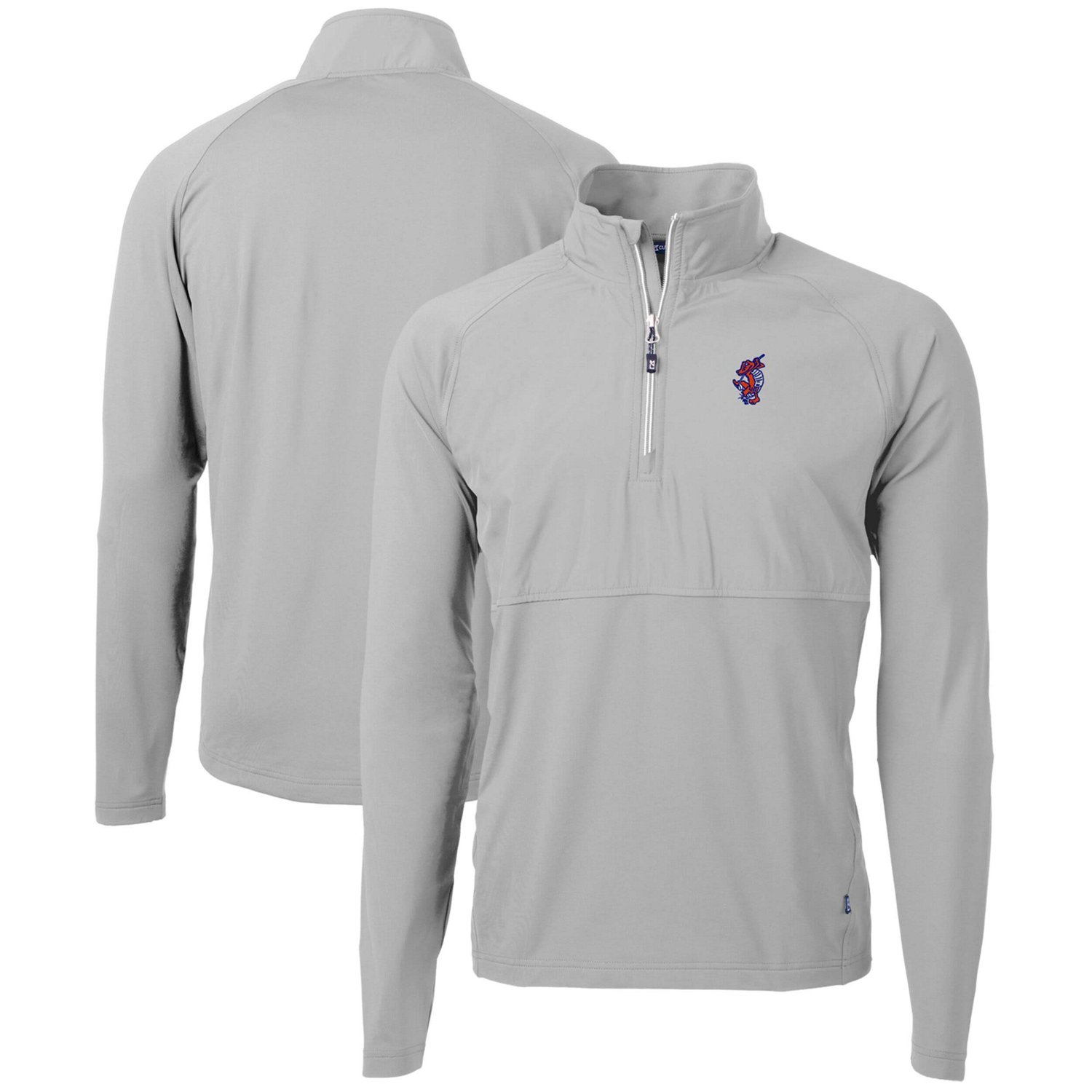 Cutter  Buck Florida Gators Swinging Gator Adapt Eco Knit Hybrid Recycled Quarter-Zip Pullover Top - view number 1