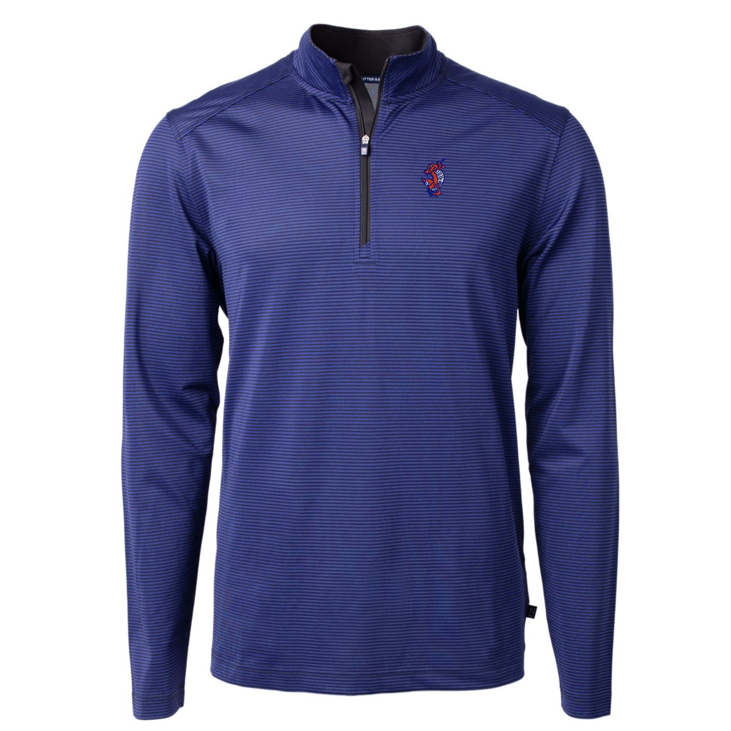 Cutter  Buck Florida Gators Swinging Gator Virtue Eco Pique Micro Stripe Recycled Quarter-Zip Pullover Top - view number 2