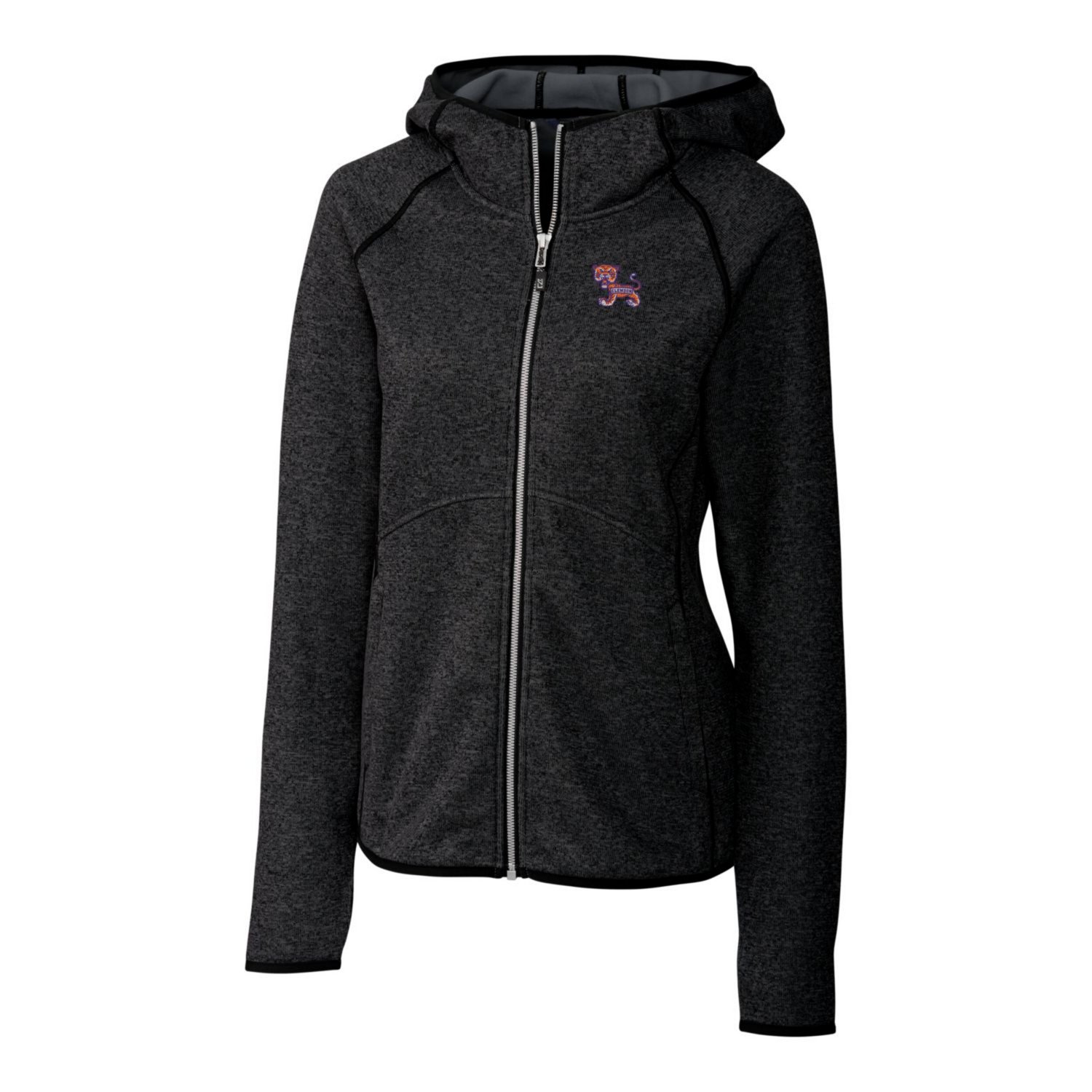 Cutter  Buck Heather Clemson Tigers Mainsail Sweater-Knit Full-Zip Hoodie                                                        - view number 2