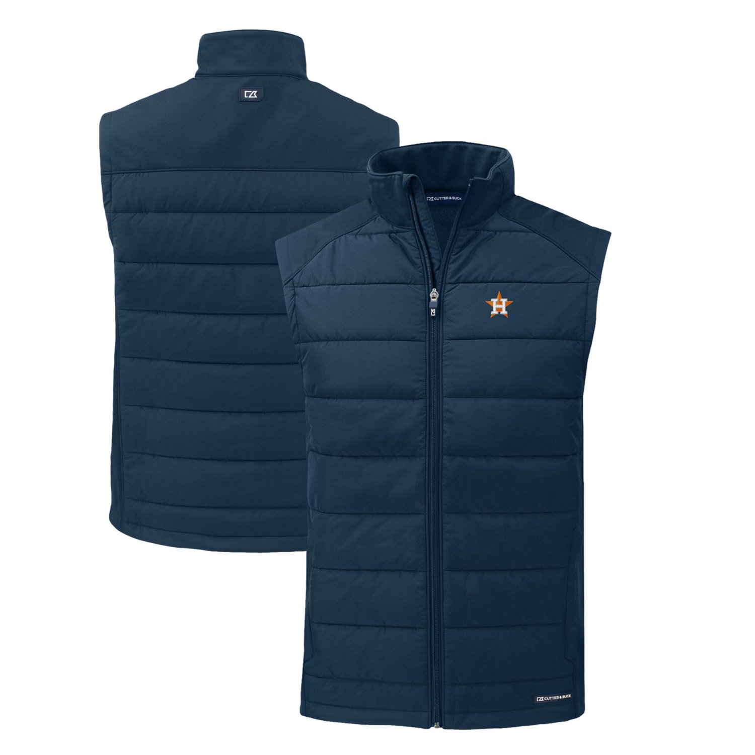 Cutter  Buck Houston Astros Evoke Hybrid Eco Softshell Recycled Full-Zip Vest