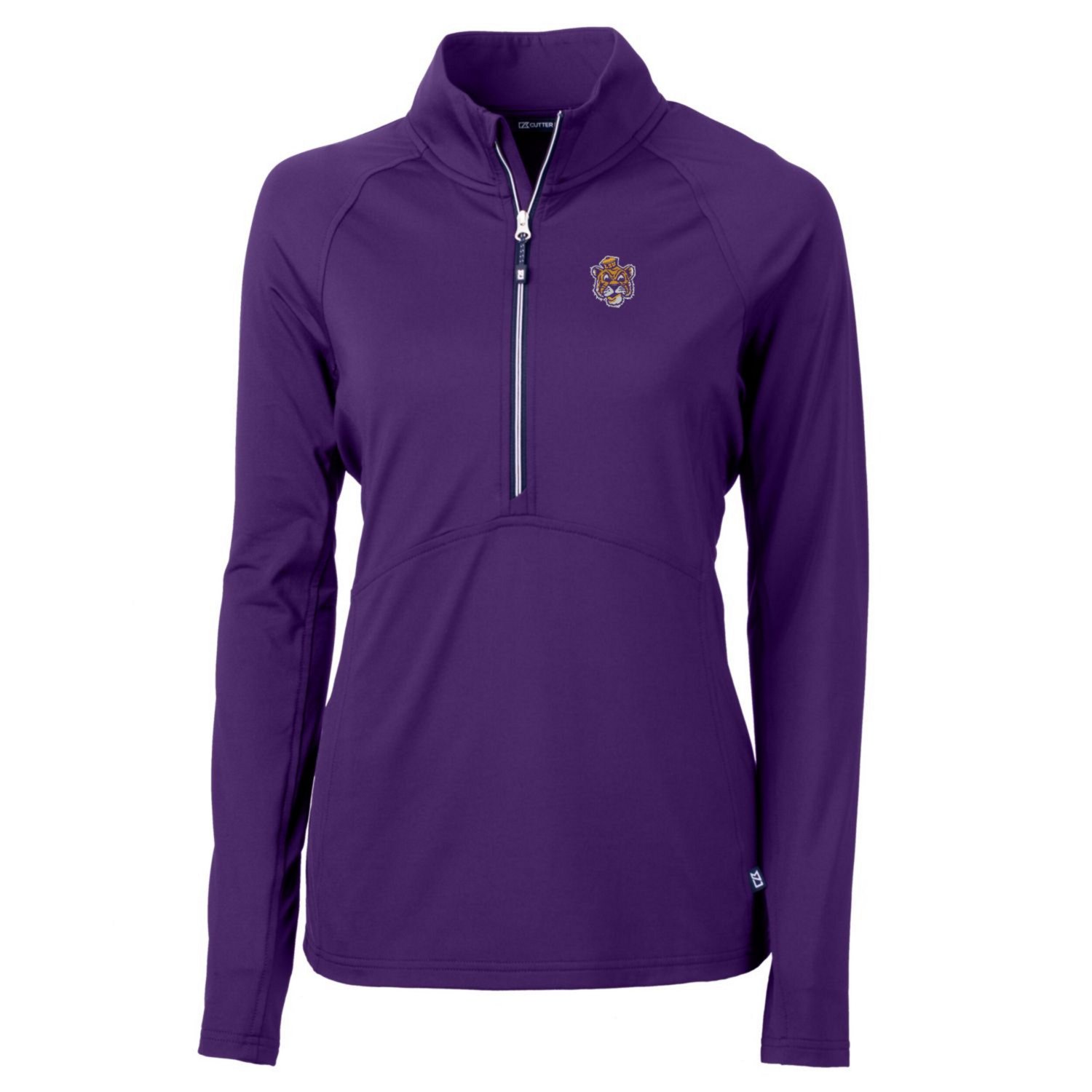 Cutter  Buck LSU Tigers Adapt Eco Knit Stretch Recycled Half-Zip Pullover Top - view number 2