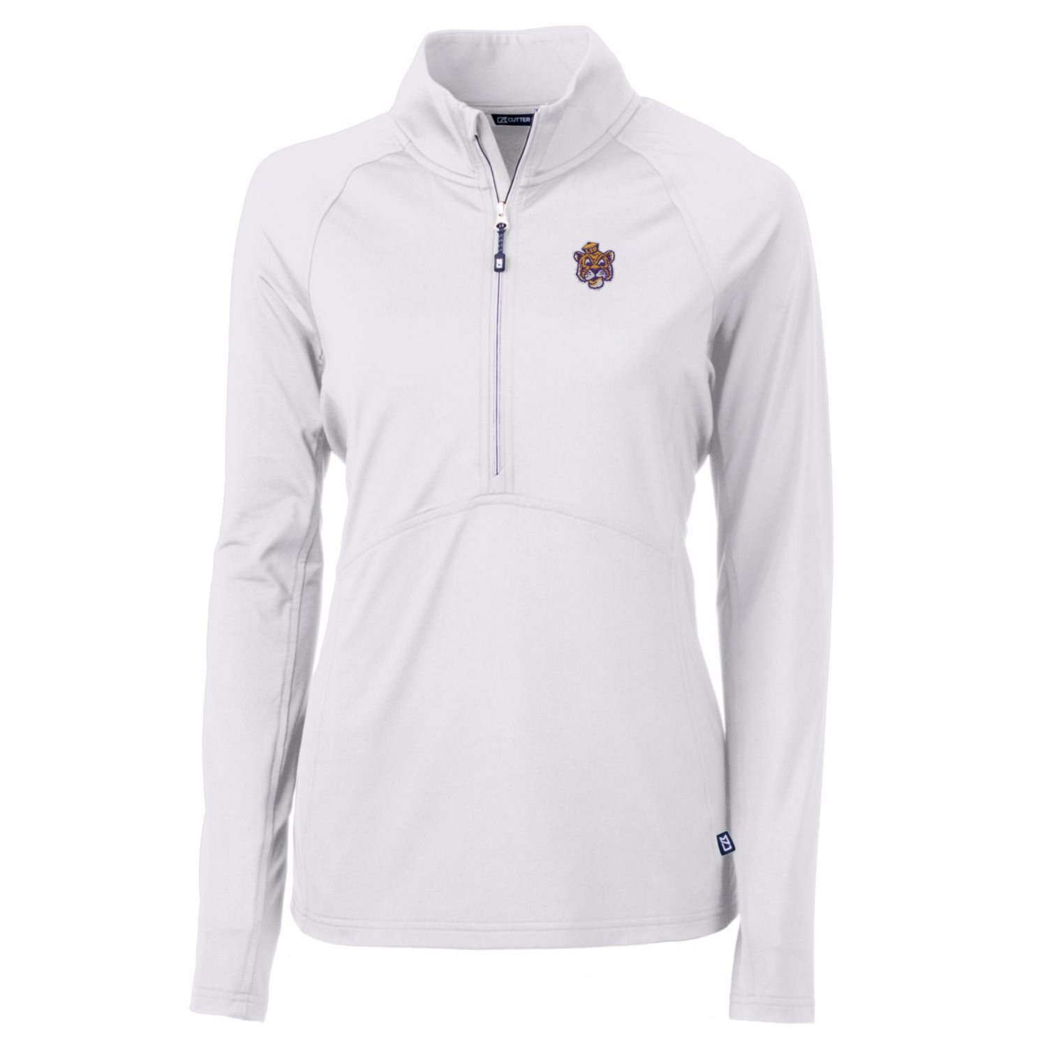 Cutter  Buck LSU Tigers Adapt Eco Knit Stretch Recycled Half-Zip Pullover Top - view number 2