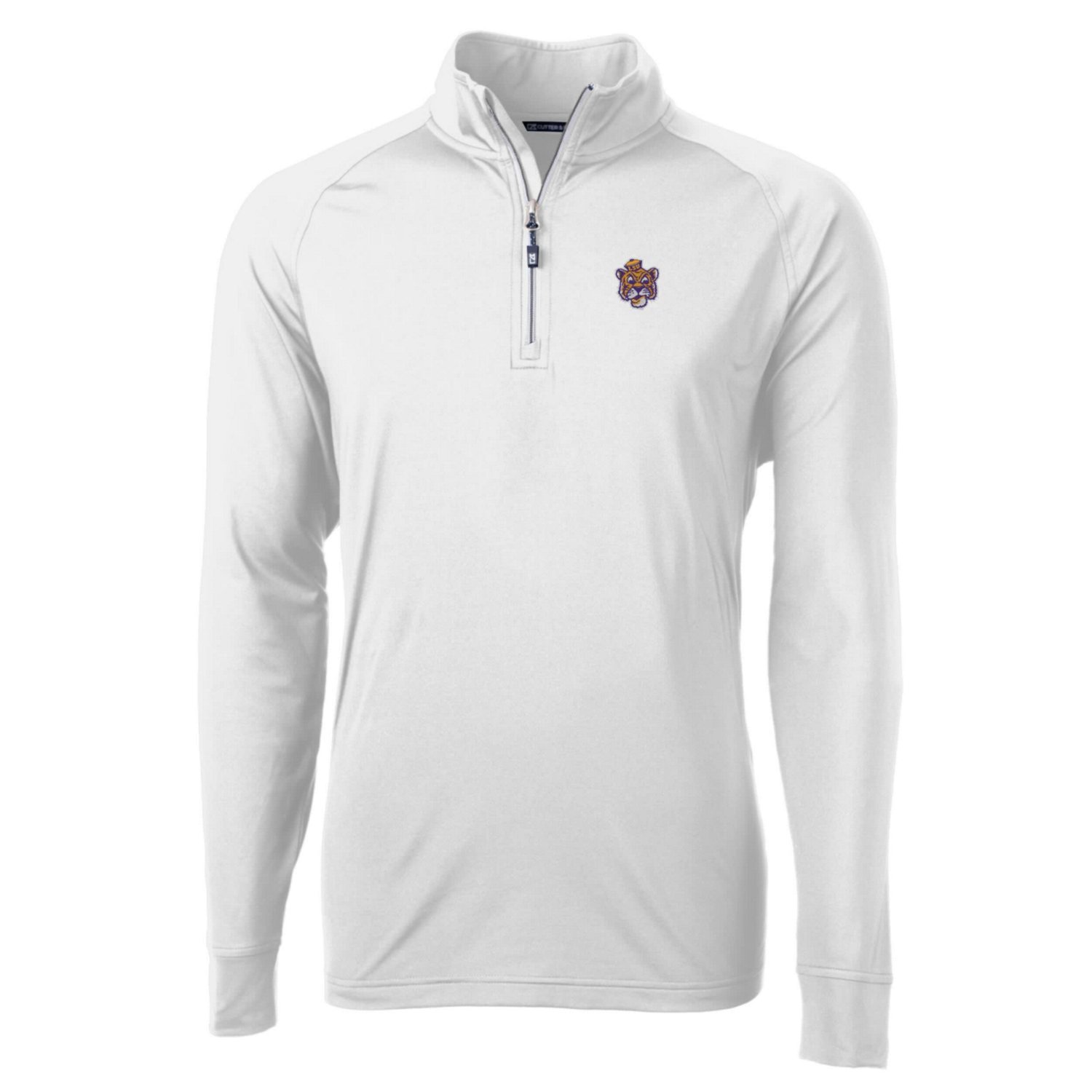 Cutter  Buck LSU Tigers Adapt Eco Knit Stretch Recycled Quarter-Zip Pullover Top - view number 2
