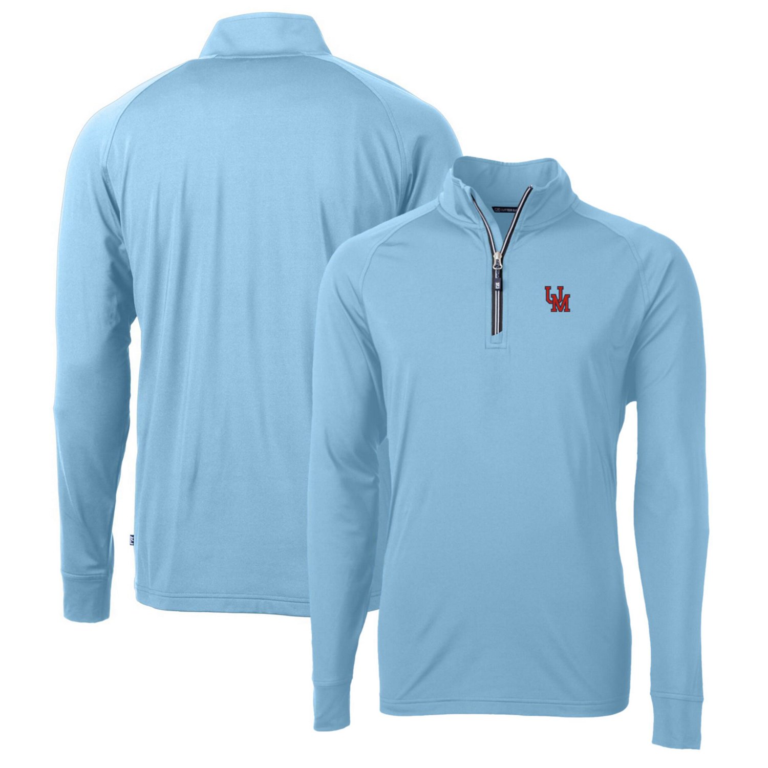 Cutter  Buck Ole Miss Rebels Adapt Eco Knit Stretch Recycled Quarter-Zip Pullover Top - view number 1