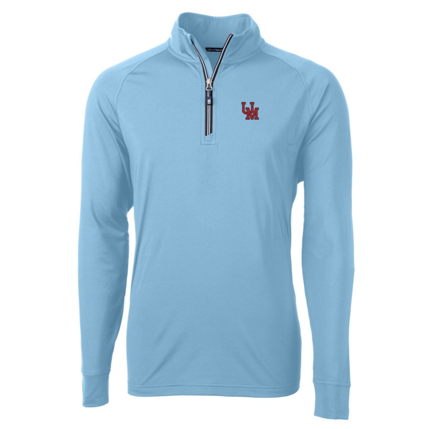 Cutter  Buck Ole Miss Rebels Adapt Eco Knit Stretch Recycled Quarter-Zip Pullover Top - view number 2