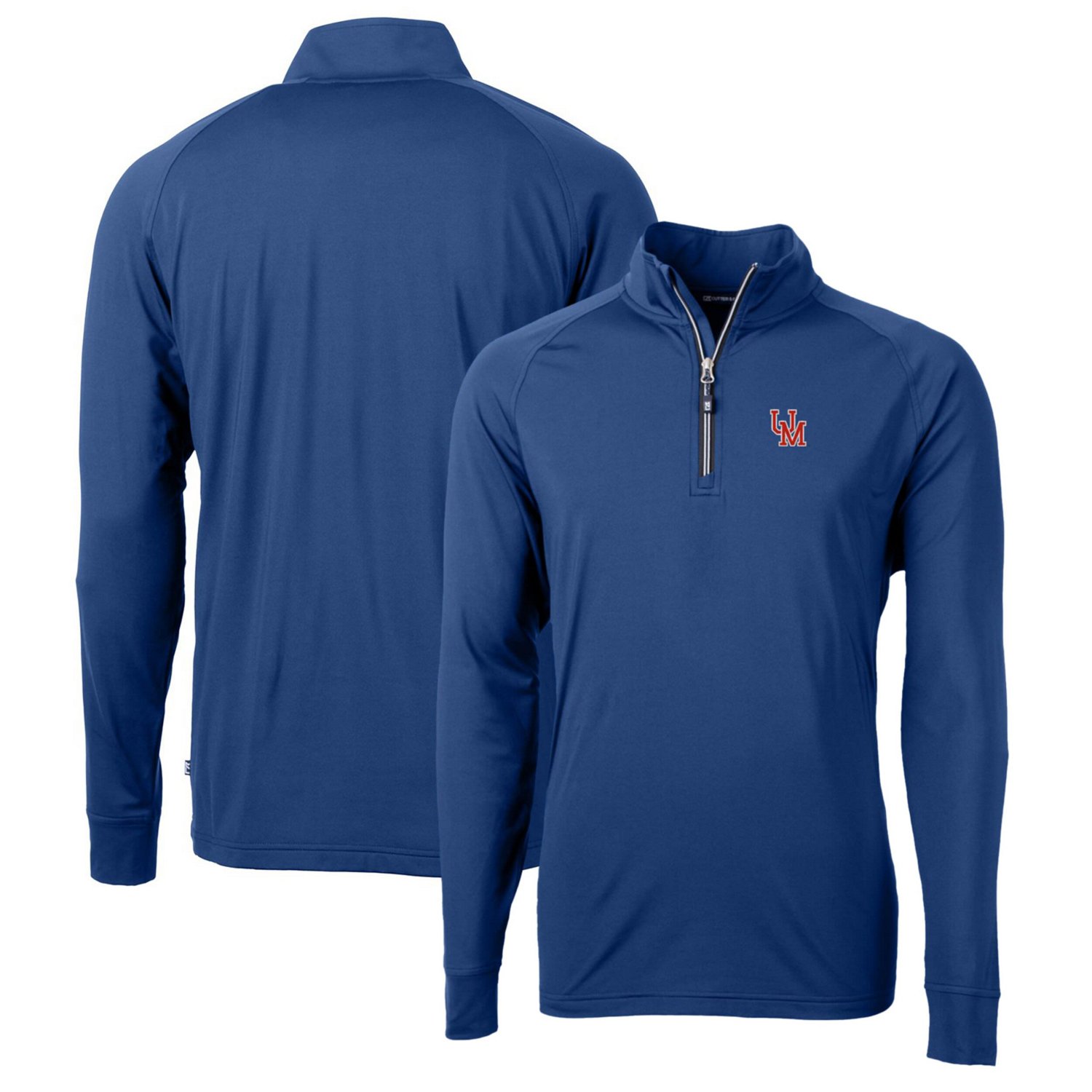 Cutter  Buck Ole Miss Rebels Adapt Eco Knit Stretch Recycled Quarter-Zip Pullover Top - view number 1