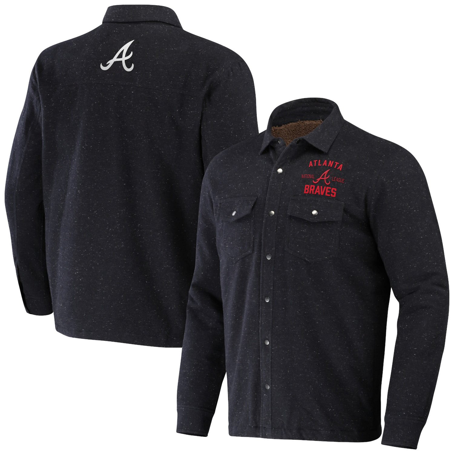 Darius Rucker Collection by Fanatics Atlanta Braves Ringstop Full-Snap Shacket