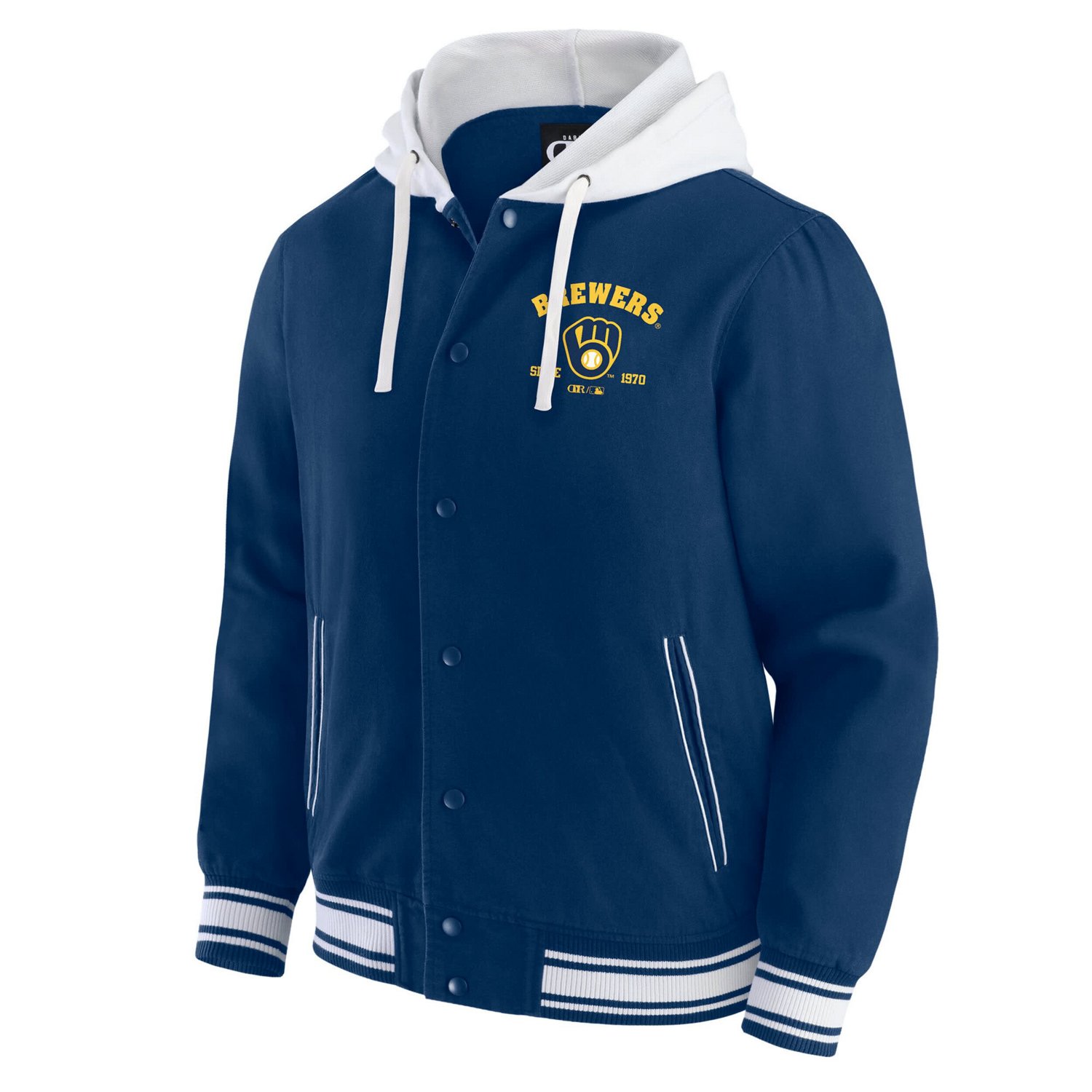 Darius Rucker Collection by Fanatics Milwaukee Brewers Full-Snap Hooded Jacket - view number 2
