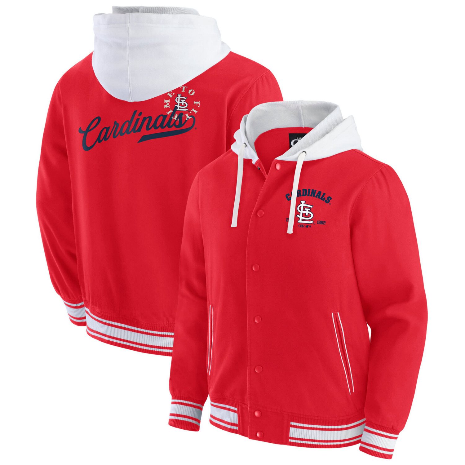 Darius Rucker Collection by Fanatics St Louis Cardinals Full-Snap Hooded Jacket