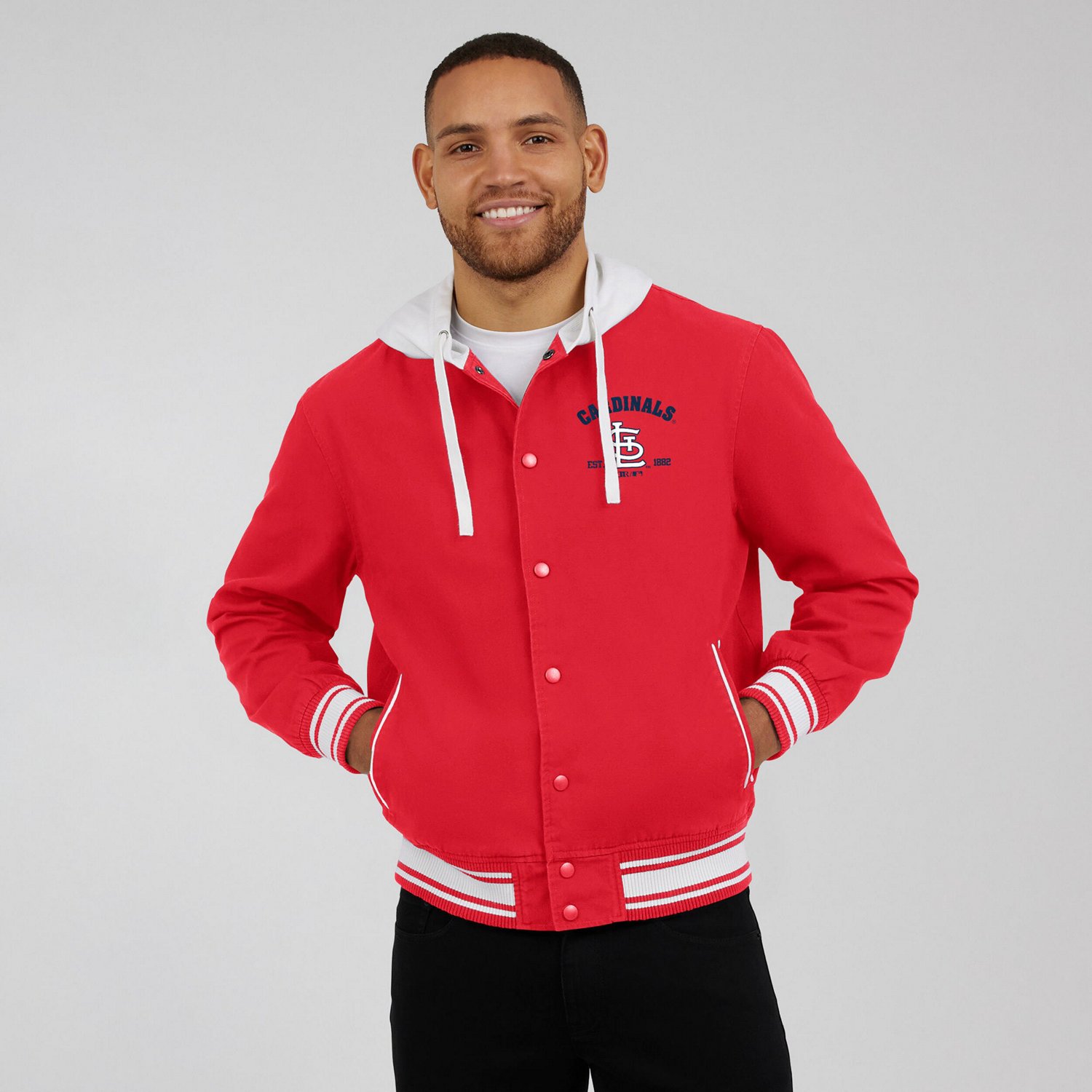 Darius Rucker Collection by Fanatics St Louis Cardinals Full-Snap Hooded Jacket