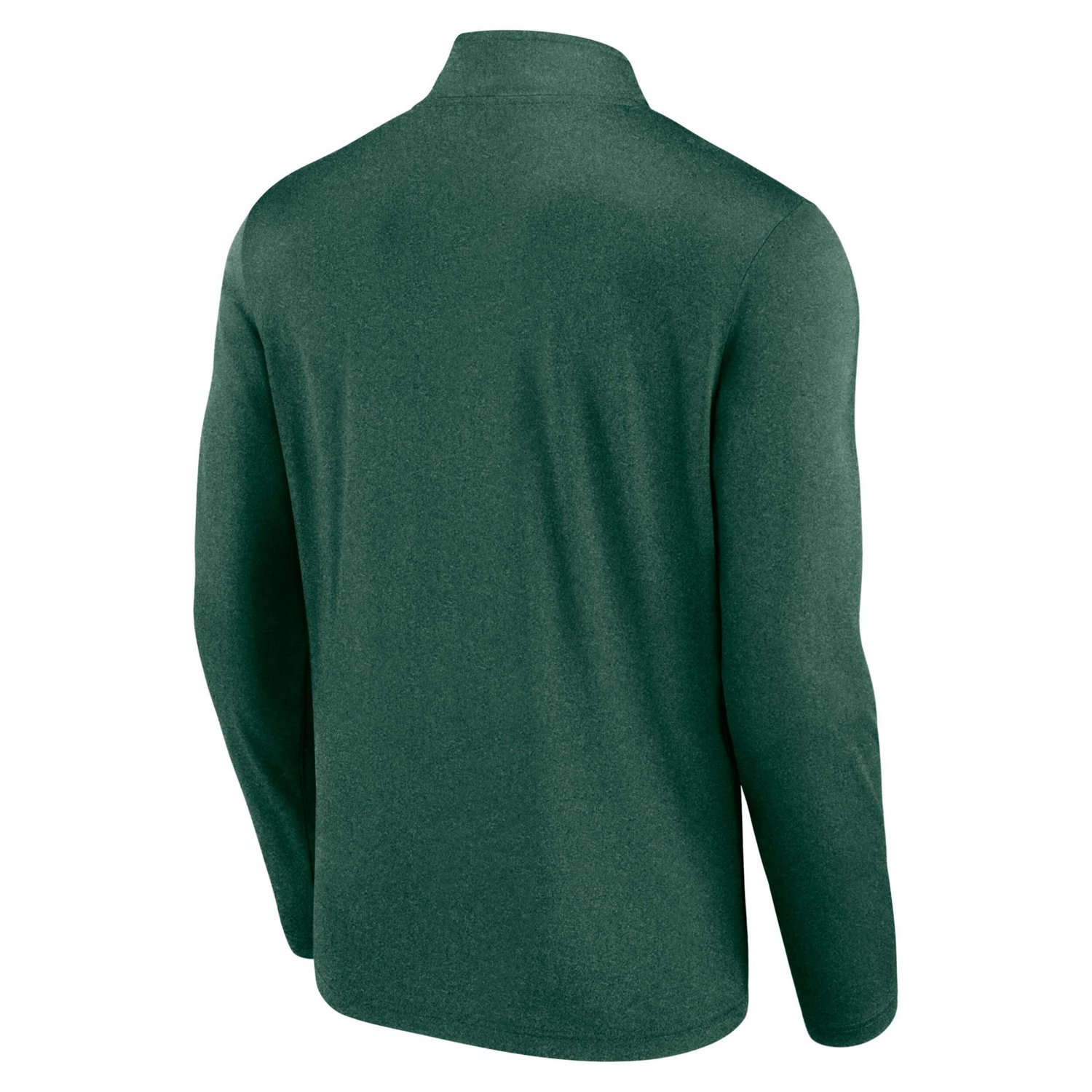 Dark Heather Minnesota Wild Head-to-Head Raglan Quarter-Zip Top - view number 3