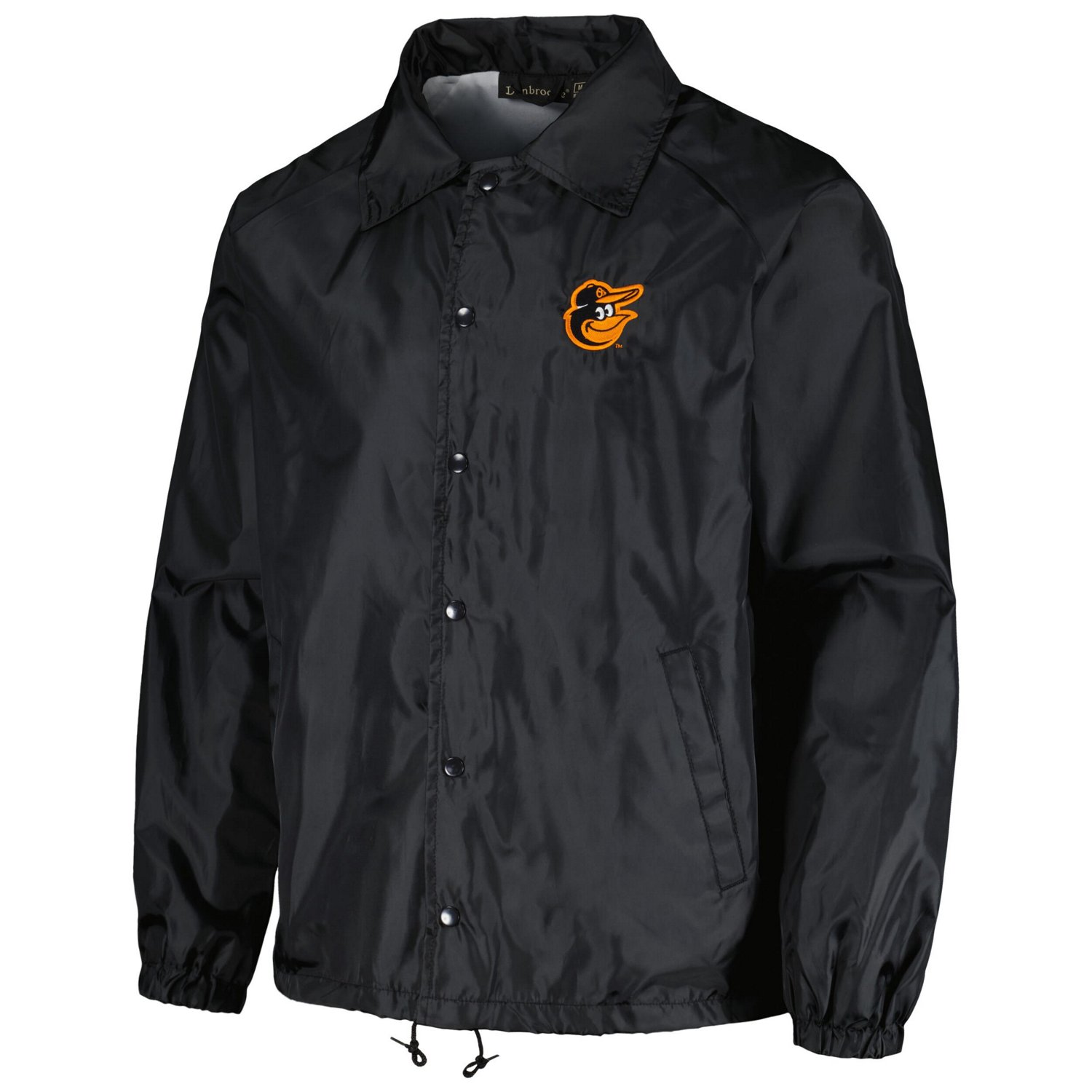 Dunbrooke Baltimore Orioles Coach's Raglan Full-Snap Windbreaker Jacket - view number 2