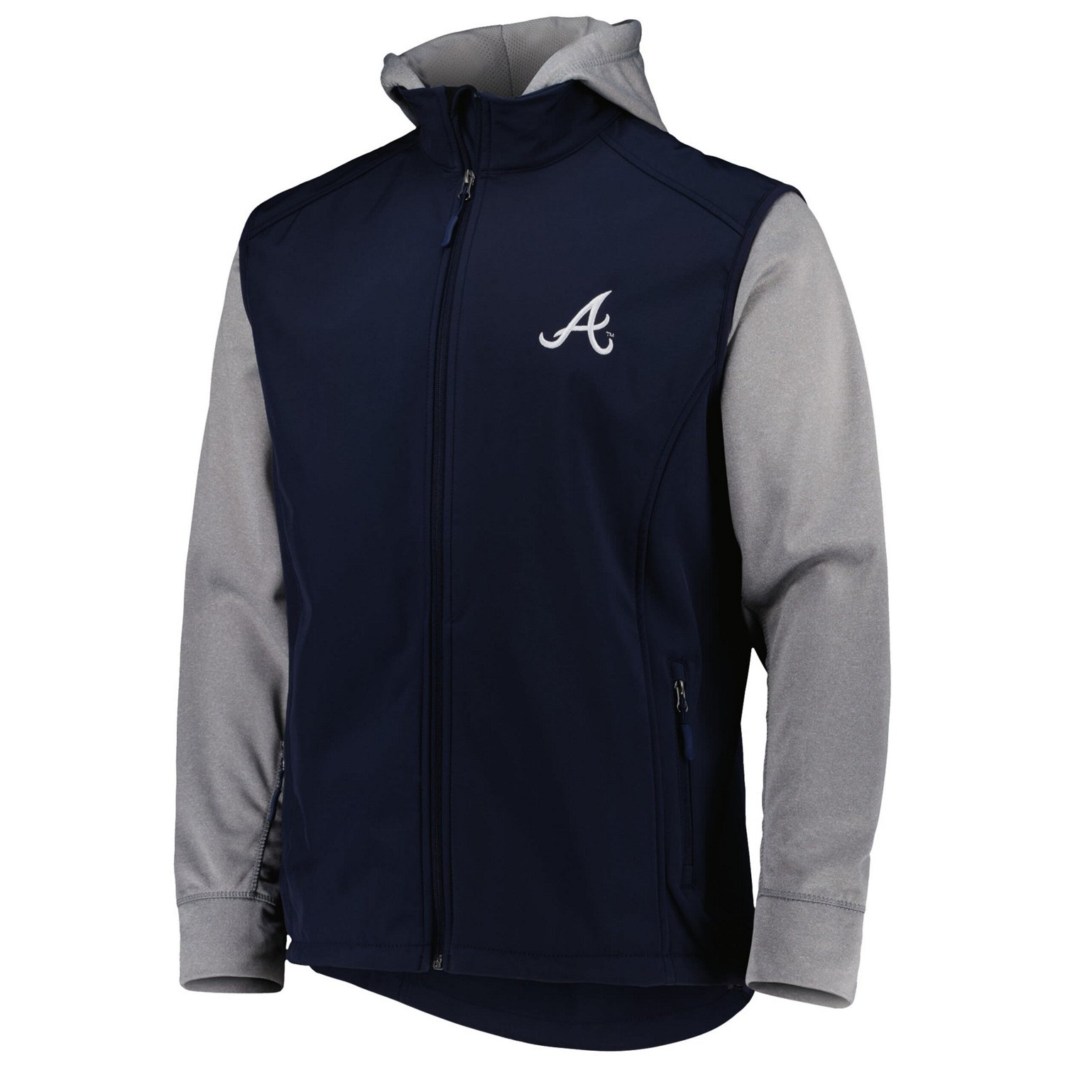 Dunbrooke Heather Gray Atlanta Braves Alpha Full-Zip Jacket