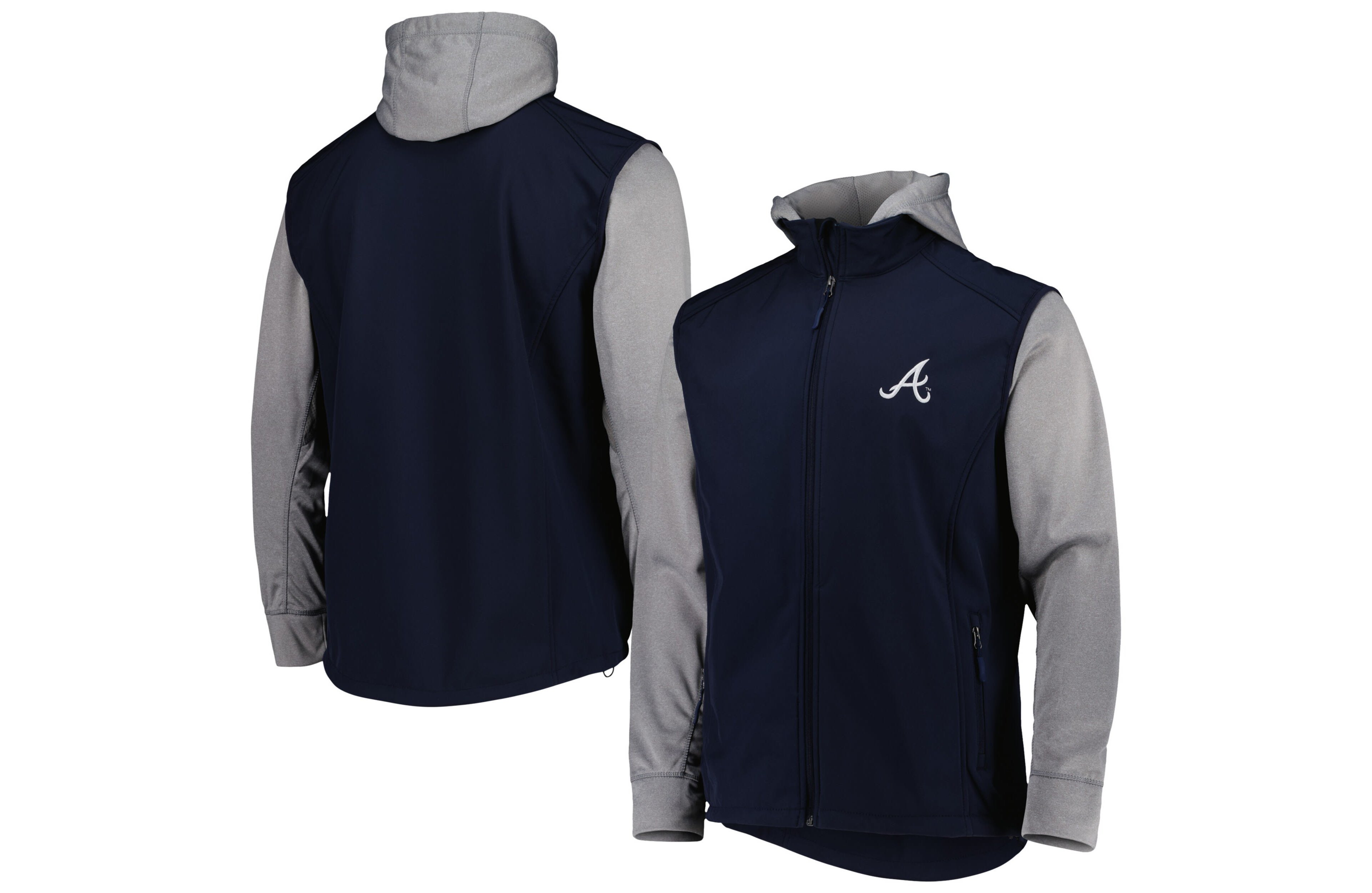 Dunbrooke Heather Gray Atlanta Braves Alpha Full-Zip Jacket