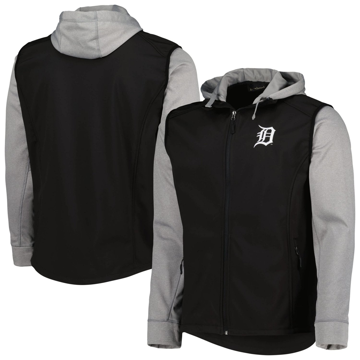 Dunbrooke Heather Gray Detroit Tigers Alpha Full-Zip Jacket