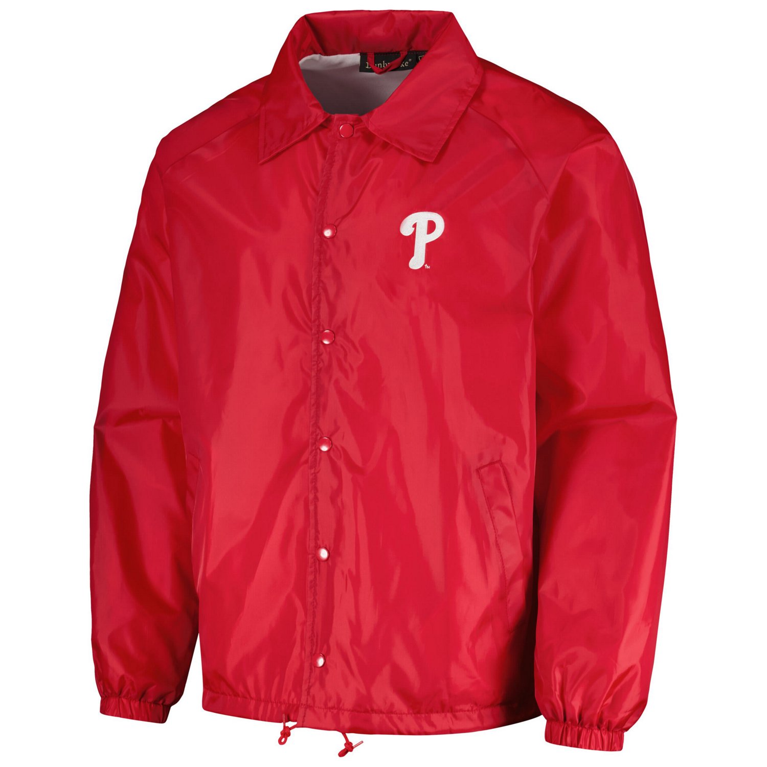Dunbrooke Philadelphia Phillies Coach's Raglan Full-Snap Windbreaker Jacket - view number 2