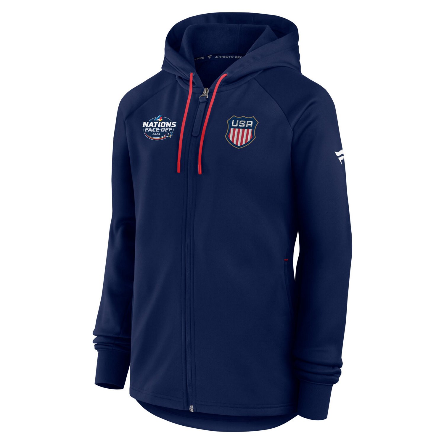 Fanatics Athletic USA 2025 4 Nations Face-Off Authentic Pro Fleece Full-Zip Jacket                                               - view number 2