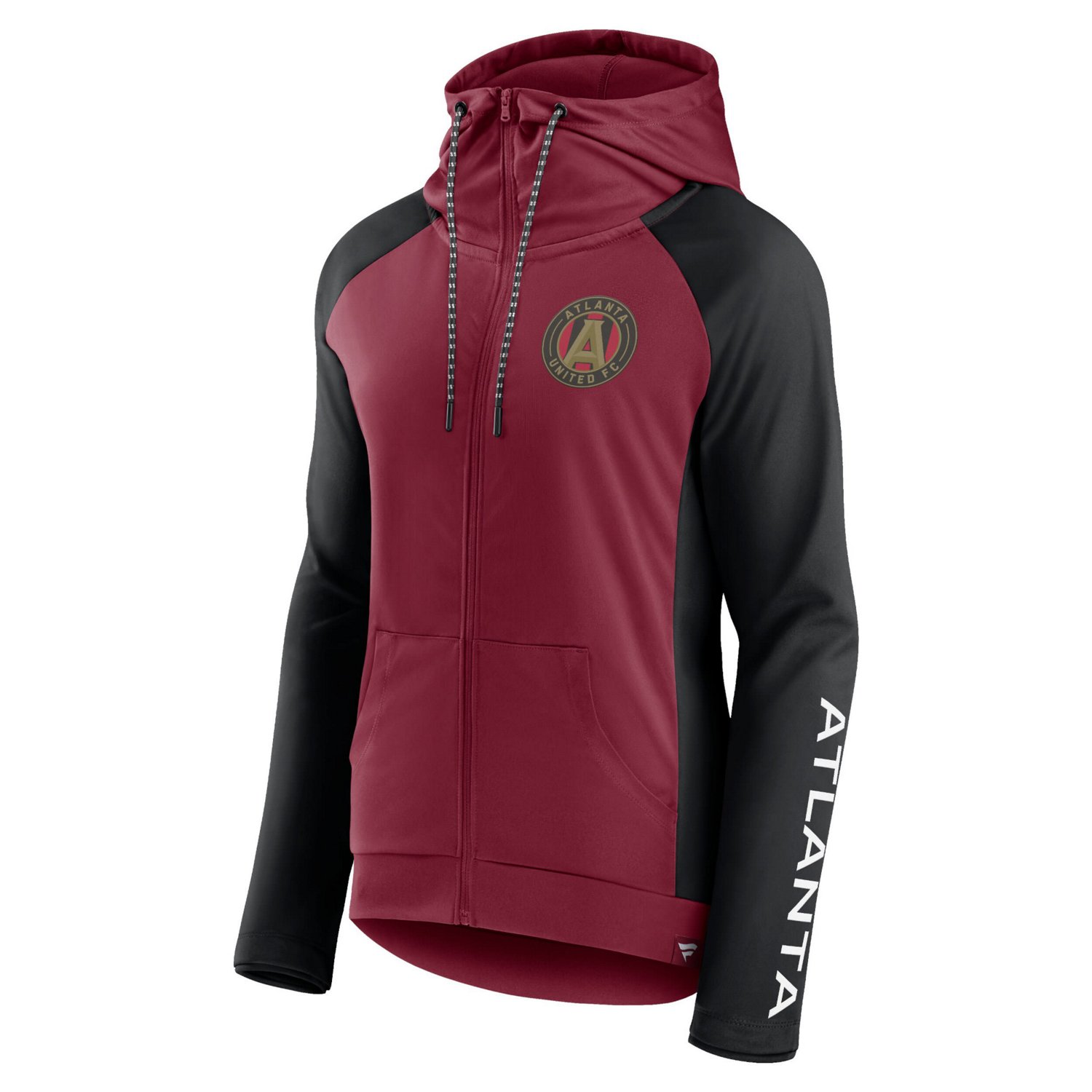 Fanatics Black Atlanta United FC Iconic Raglan Full-Zip Hoodie - view number 2
