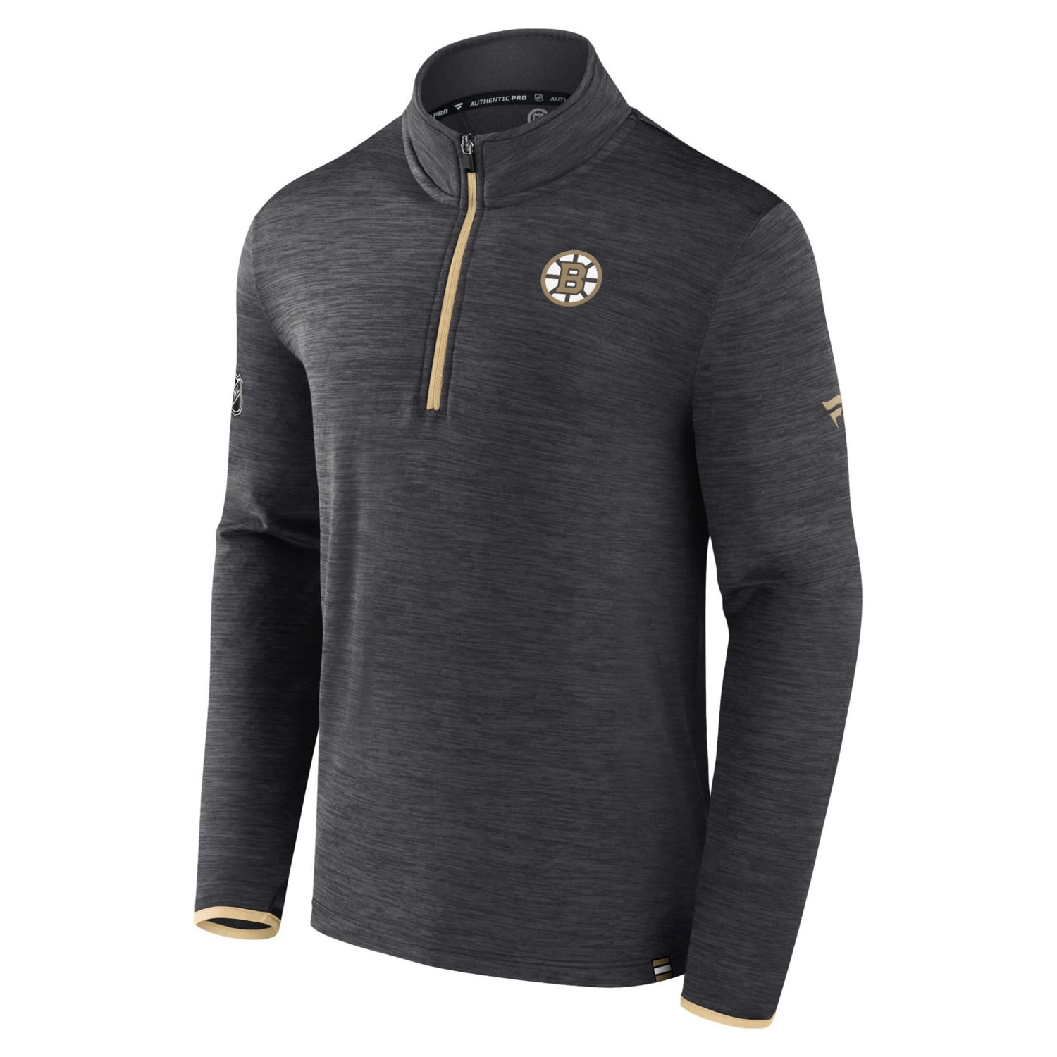 Fanatics Boston Bruins Authentic Pro Quarter-Zip Pullover Top