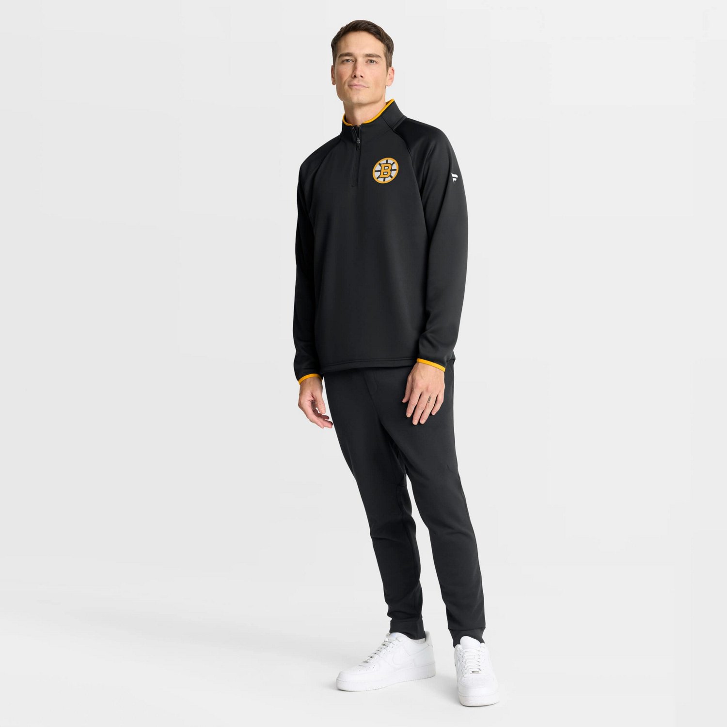 Fanatics Boston Bruins Authentic Pro Rink Raglan Quarter-Zip Pullover - view number 3