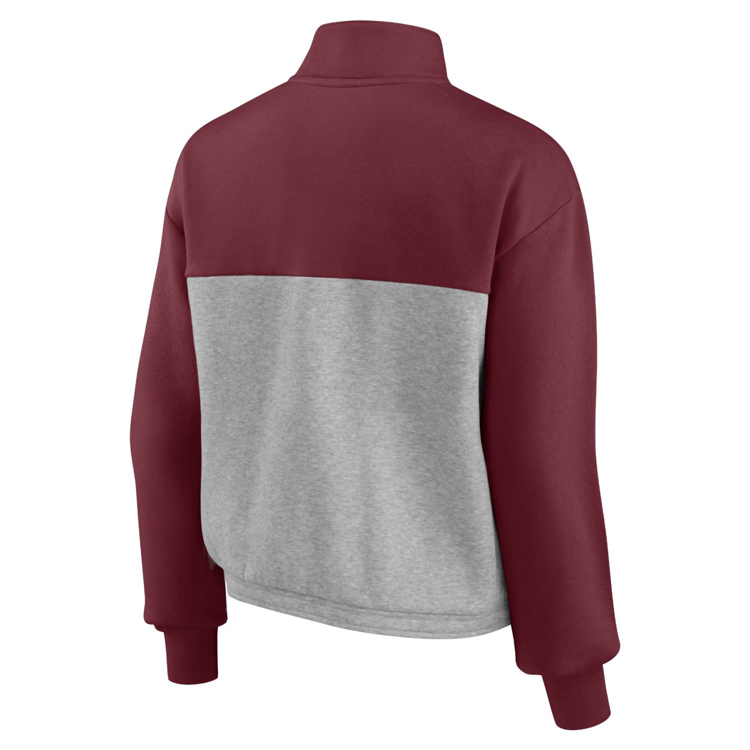 Fanatics Branded /Heathered Gray Minnesota Golden Gophers Sideline to Sideline Colorblock Quarter-Zip Jacket - view number 3