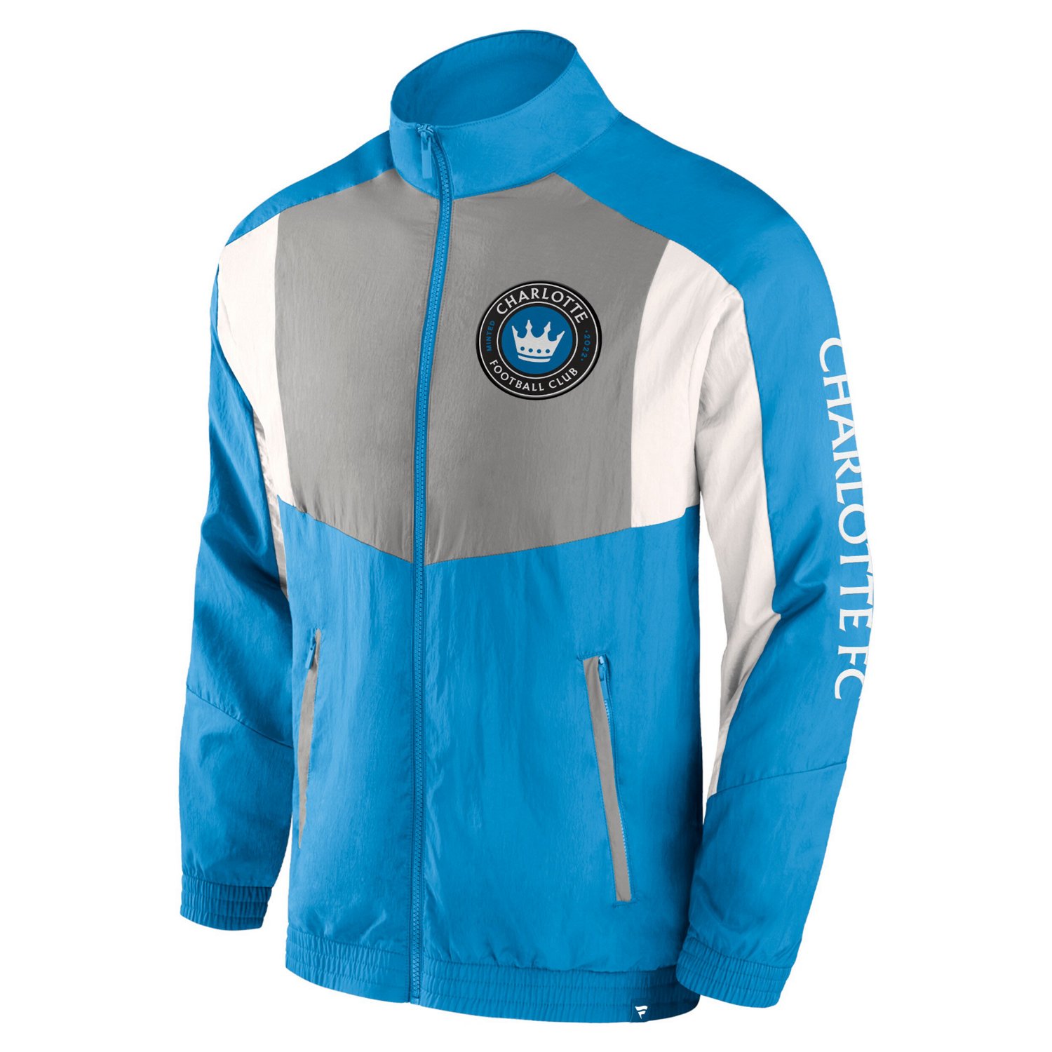 Fanatics Charlotte FC Net Goal Raglan Full-Zip Track Jacket