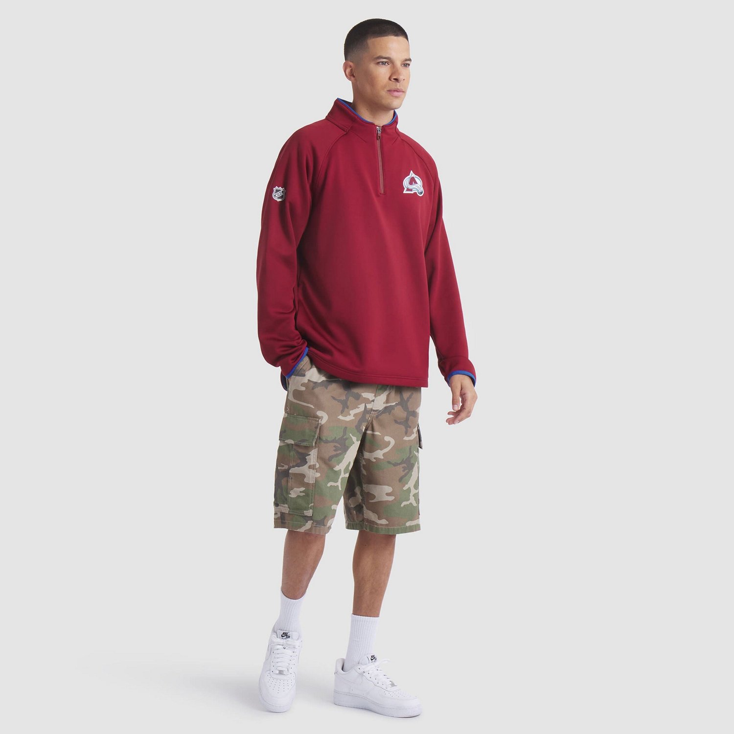 Fanatics Colorado Avalanche Authentic Pro Rink Raglan Quarter-Zip Pullover - view number 3