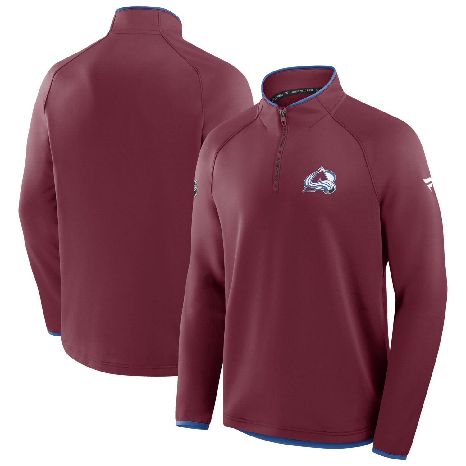Fanatics Colorado Avalanche Authentic Pro Rink Raglan Quarter-Zip Pullover - view number 4