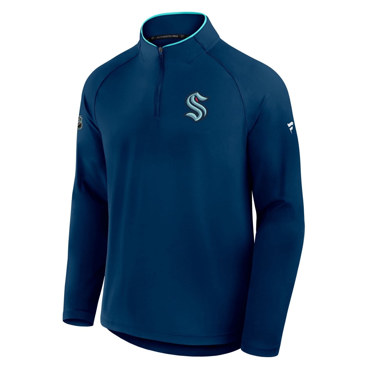 Fanatics Deep Sea Seattle Kraken Authentic Pro Rink Training Quarter-Zip Pullover - view number 3