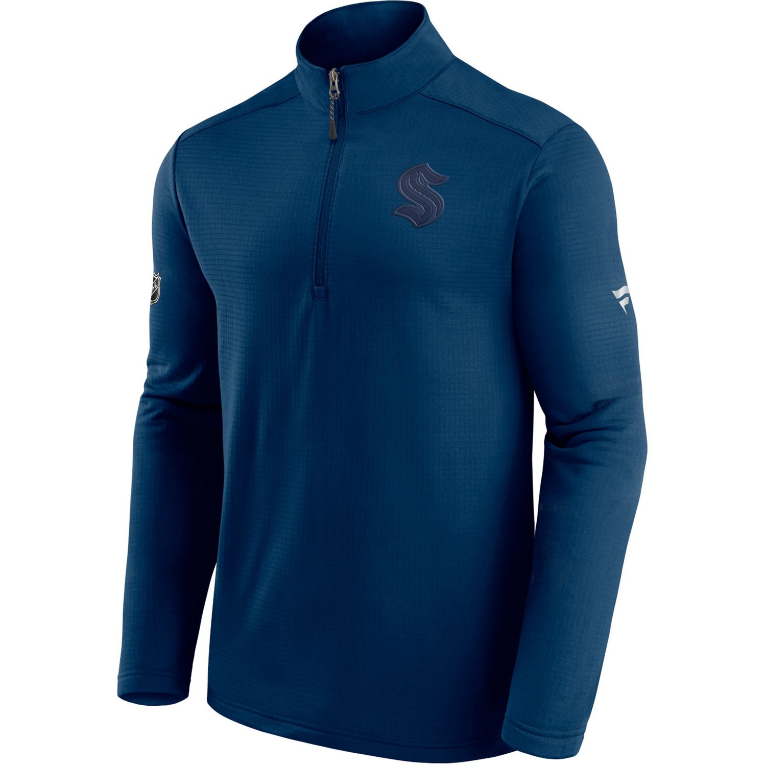 Fanatics Deep Sea Seattle Kraken Authentic Pro Travel and Training Quarter-Zip Jacket                                            - view number 2