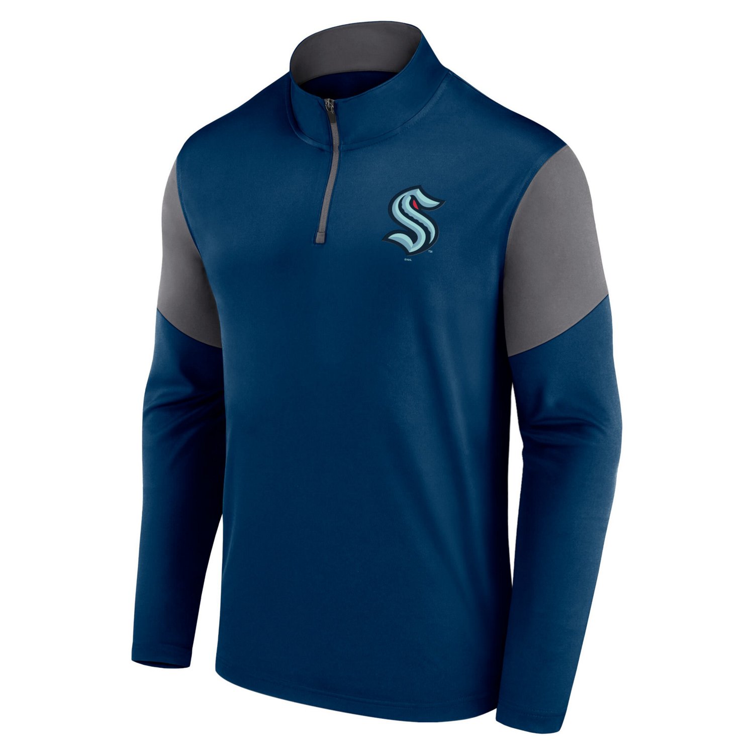 Fanatics Deep Sea Seattle Kraken Logo Quarter-Zip Top                                                                            - view number 2
