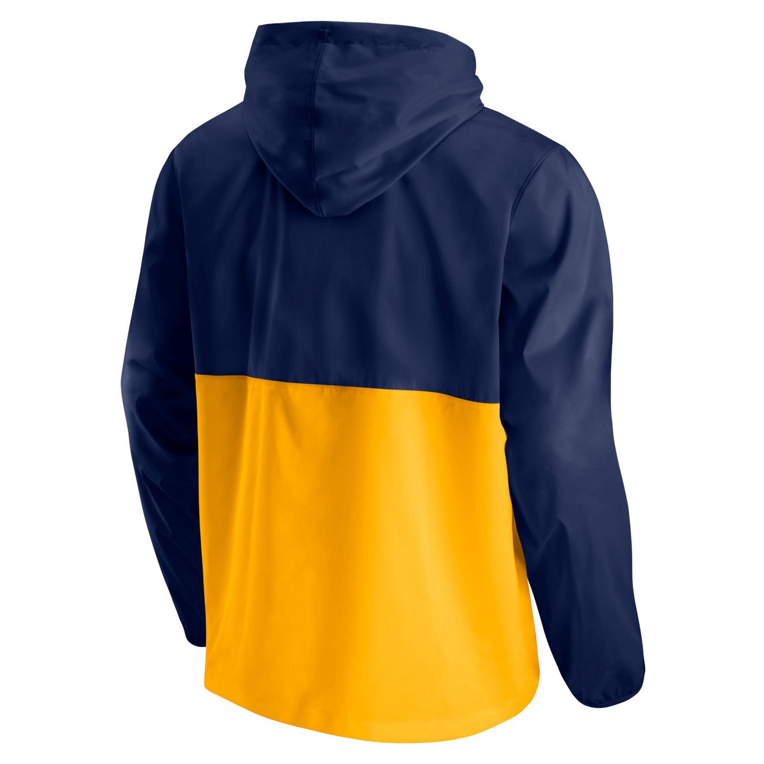 Fanatics /Gold Utah Jazz Anorak Block Party Windbreaker Half-Zip Hoodie Jacket