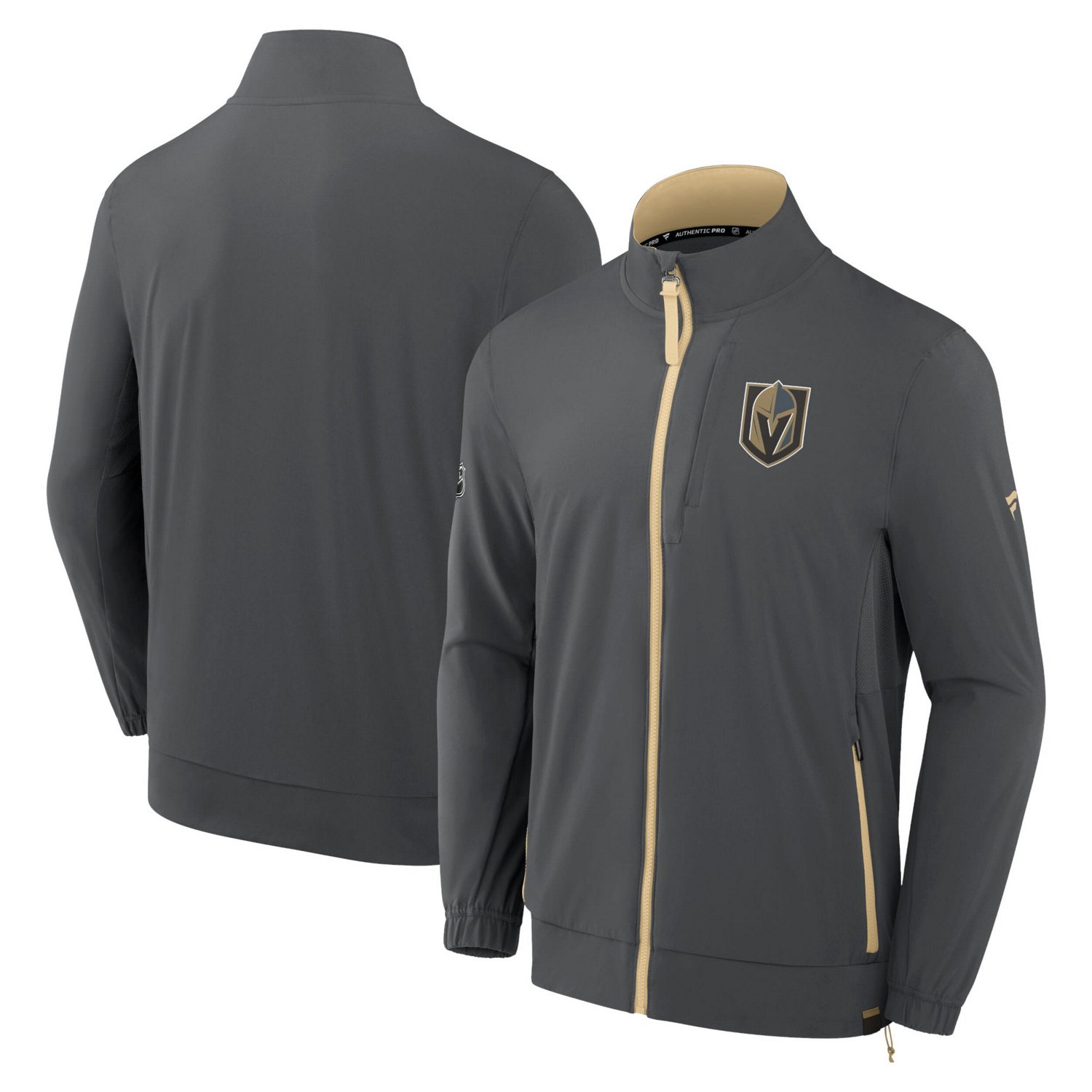 Fanatics Gray Vegas Golden Knights Authentic Pro Rink Full-Zip Jacket