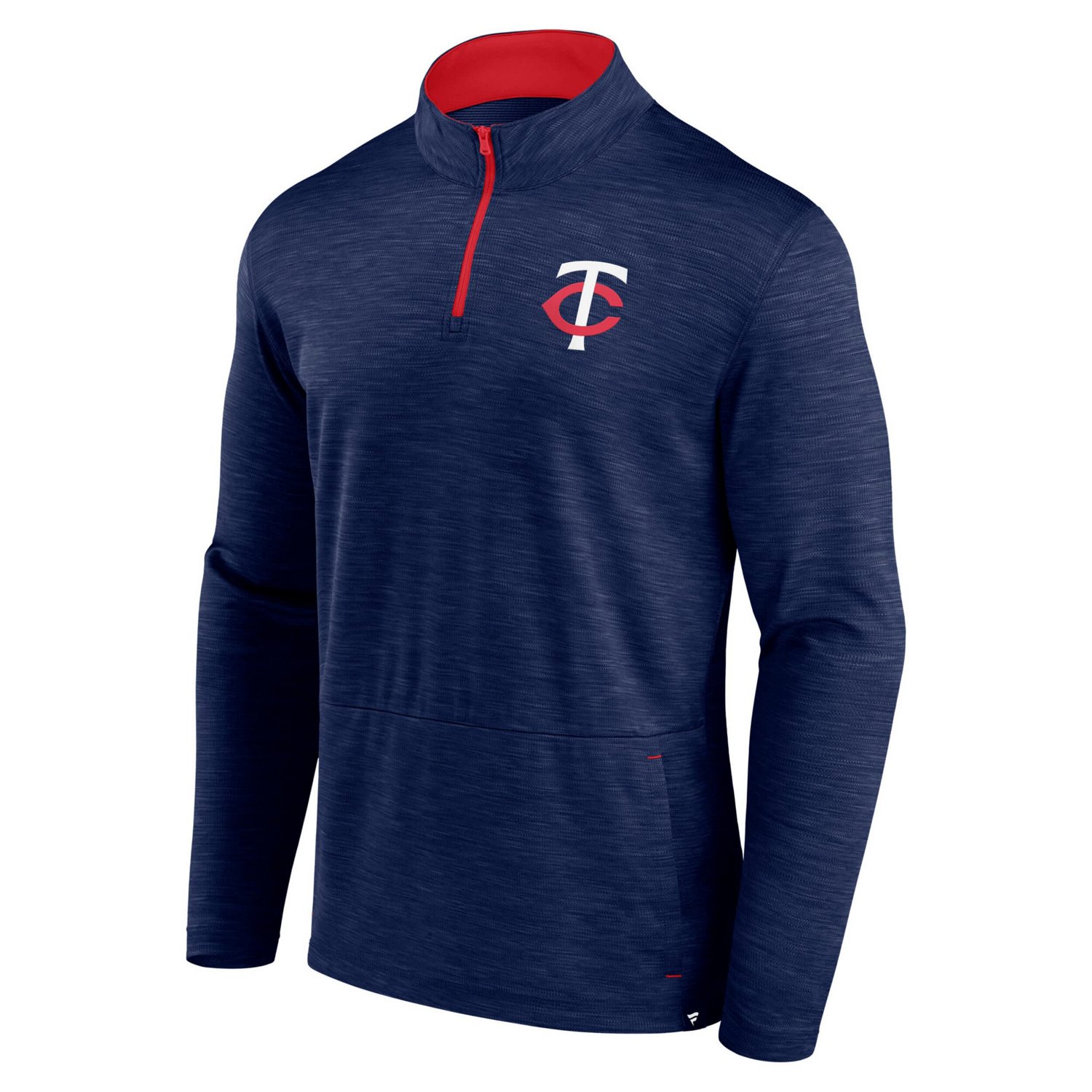 Fanatics Heather Minnesota Twins Fundamentals Quarter-Zip Pullover - view number 2