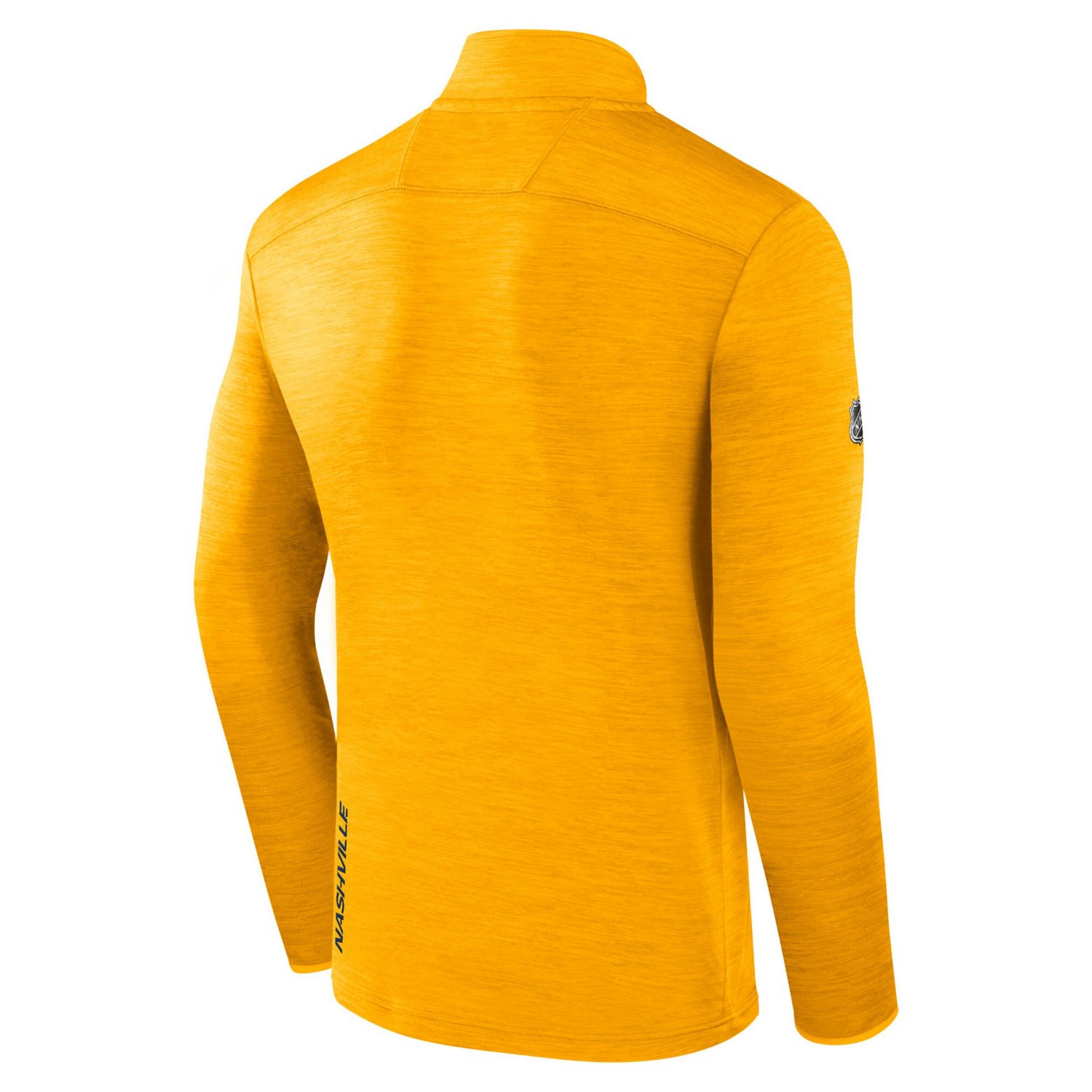 Fanatics Heather Nashville Predators Authentic Pro Quarter-Zip Top - view number 3