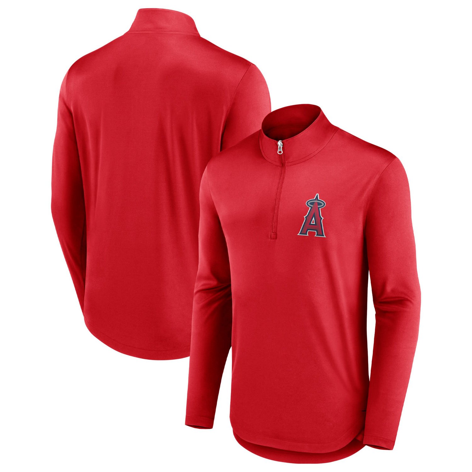 Fanatics Los Angeles Angels Tough Minded Lightweight Quarter-Zip Pullover - view number 1