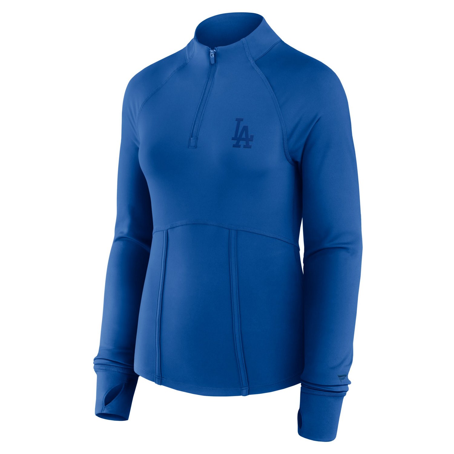 Fanatics Los Angeles Dodgers Elements Raglan Tri-Blend Quarter-Zip Top - view number 2