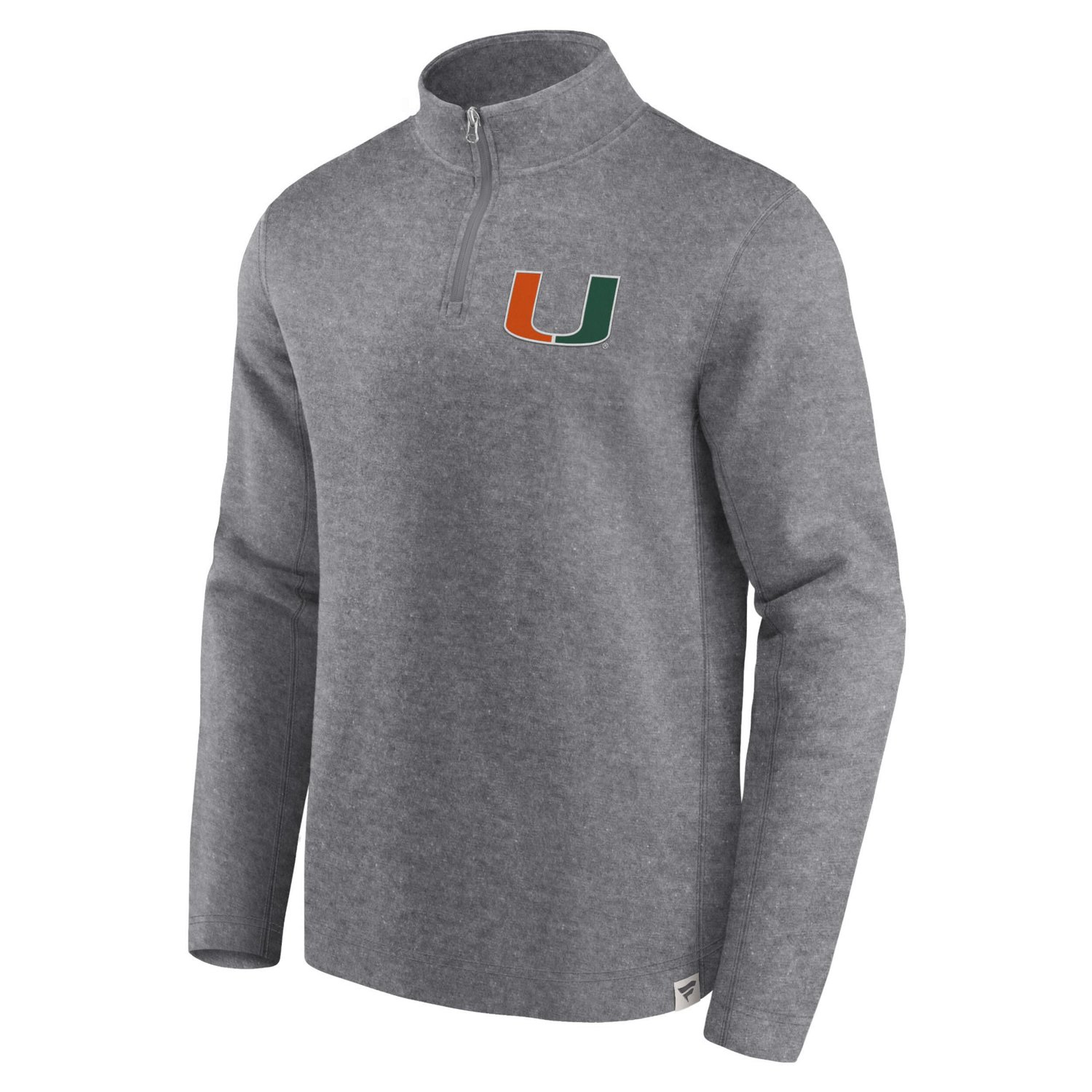 Fanatics Miami Hurricanes Vintage Fleece Quarter-Zip Jacket                                                                      - view number 2