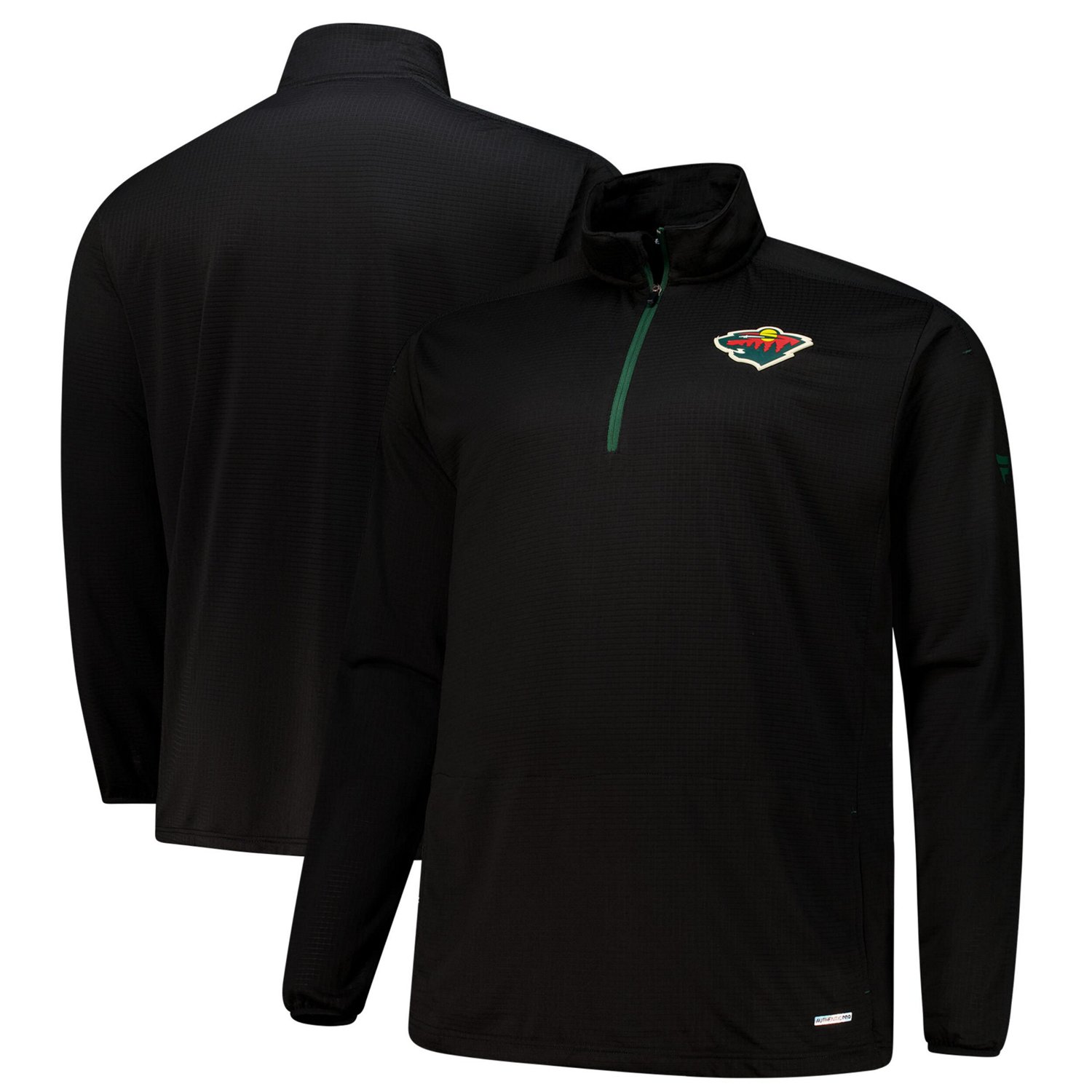 Fanatics Minnesota Wild Big  Tall Authentic Pro Quarter-Zip Top