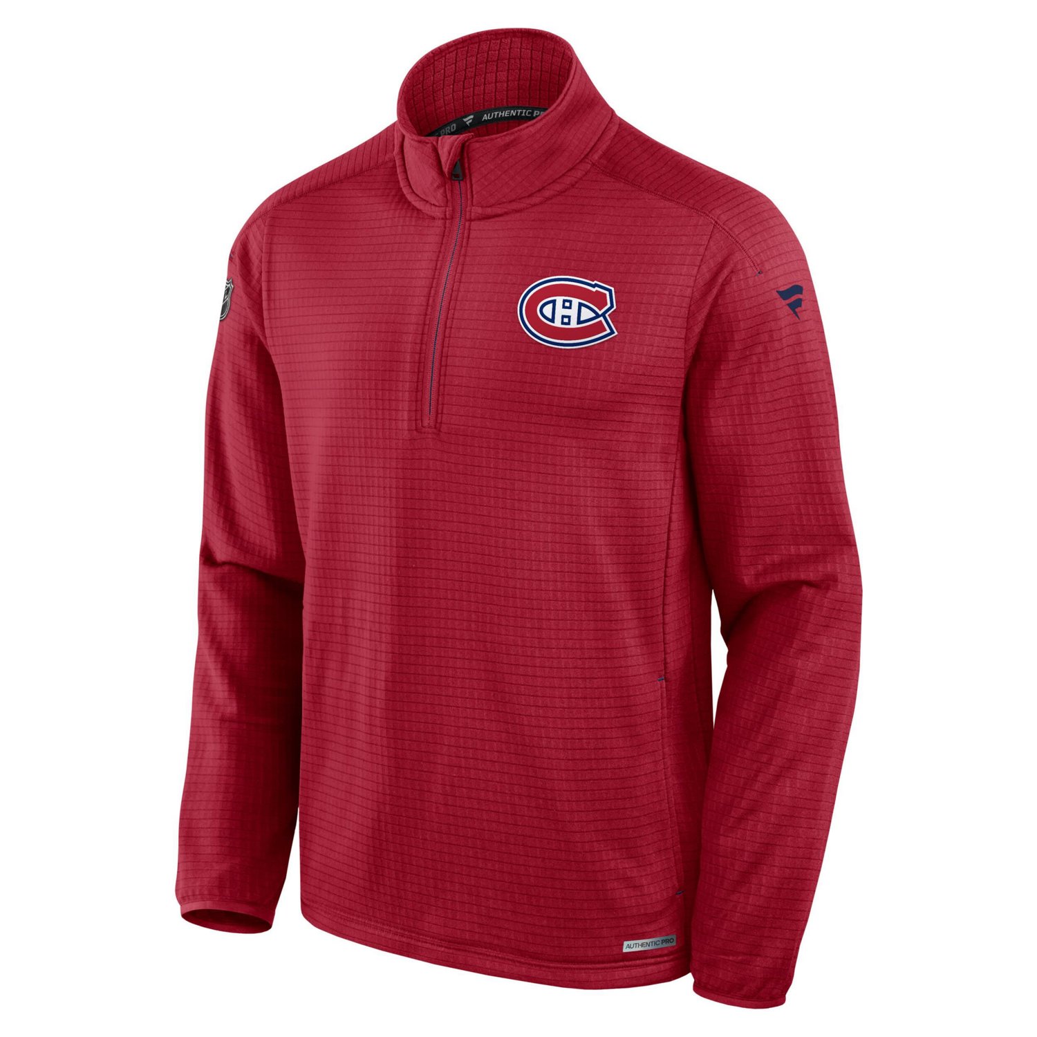 Fanatics Montreal Canadiens Authentic Pro Rink Quarter-Zip Jacket - view number 2